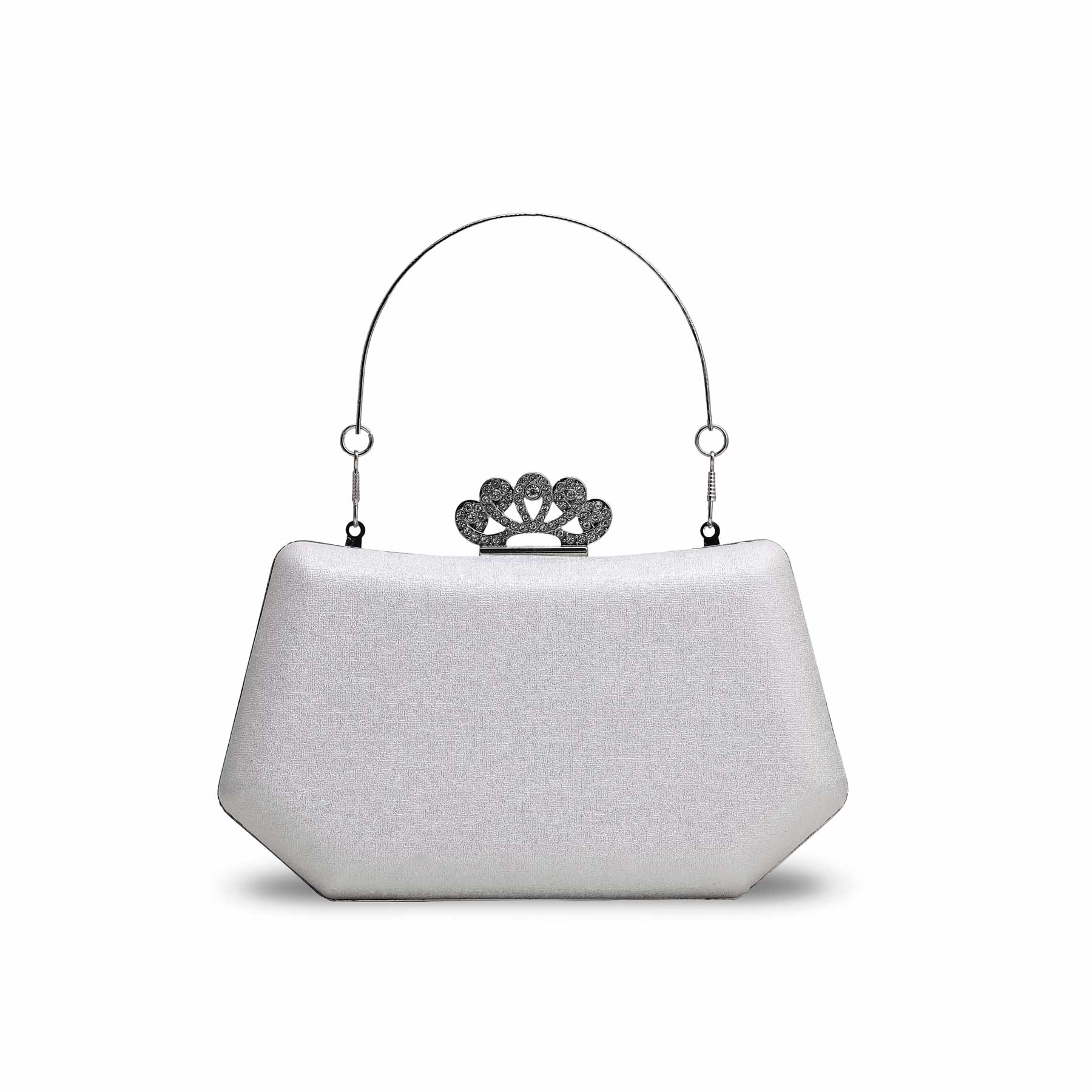 Silver Fancy Clutch P15369 - Image 3