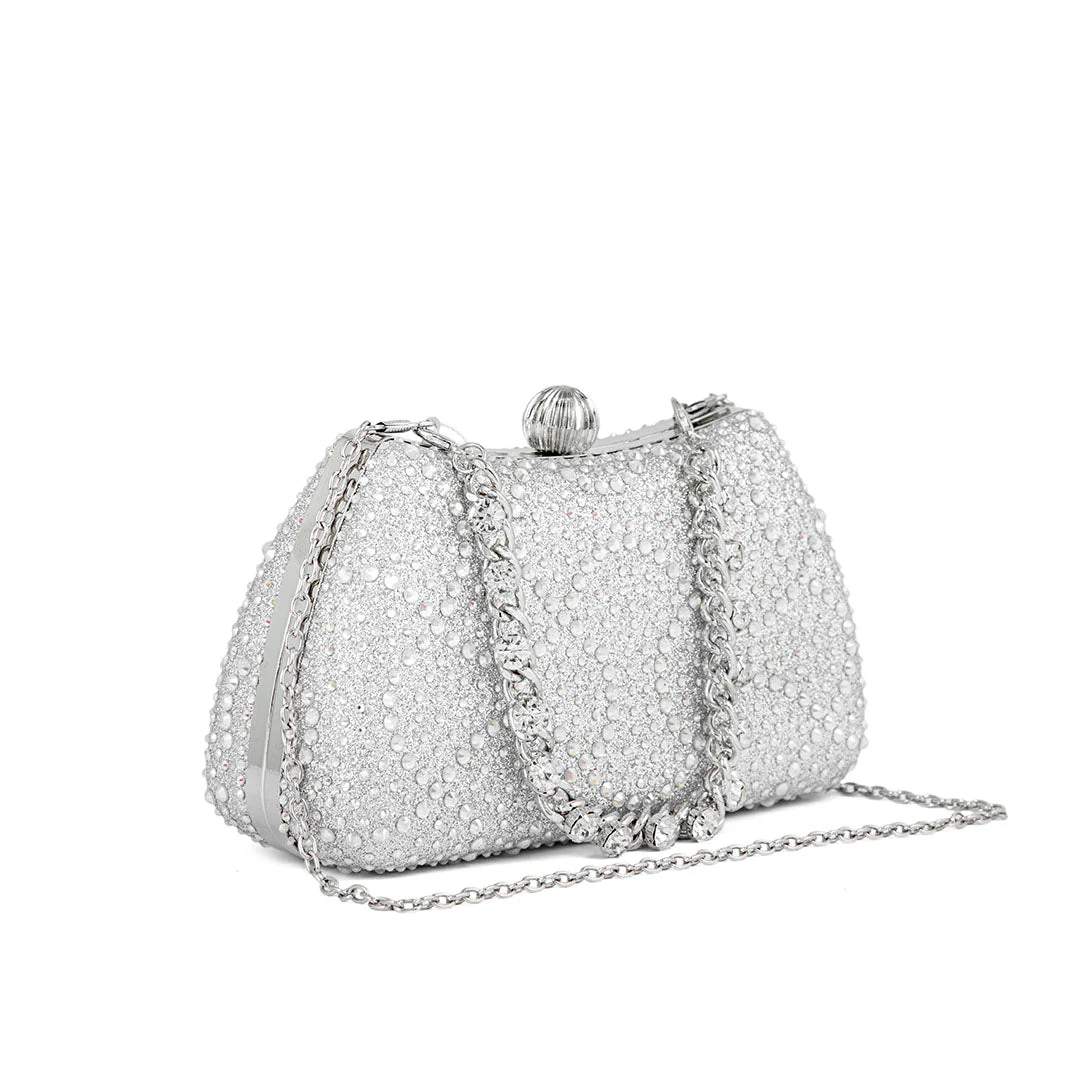 Silver Fancy Clutch P24180 - Image 3