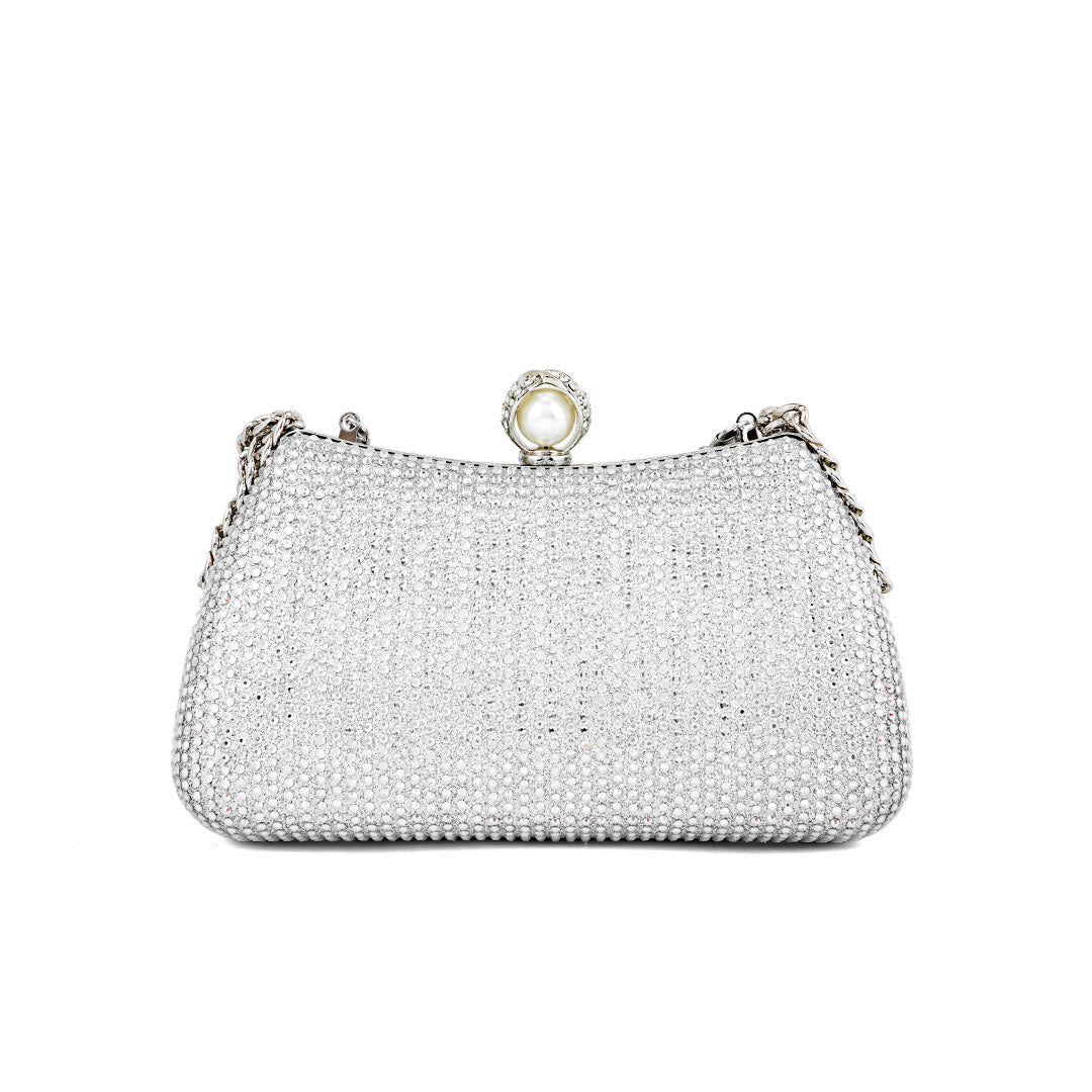 Silver Fancy Clutch P24182 - Image 4