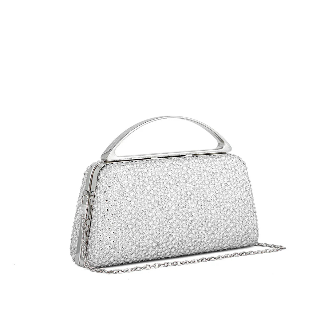 Silver Fancy Clutch P24188 - Image 2