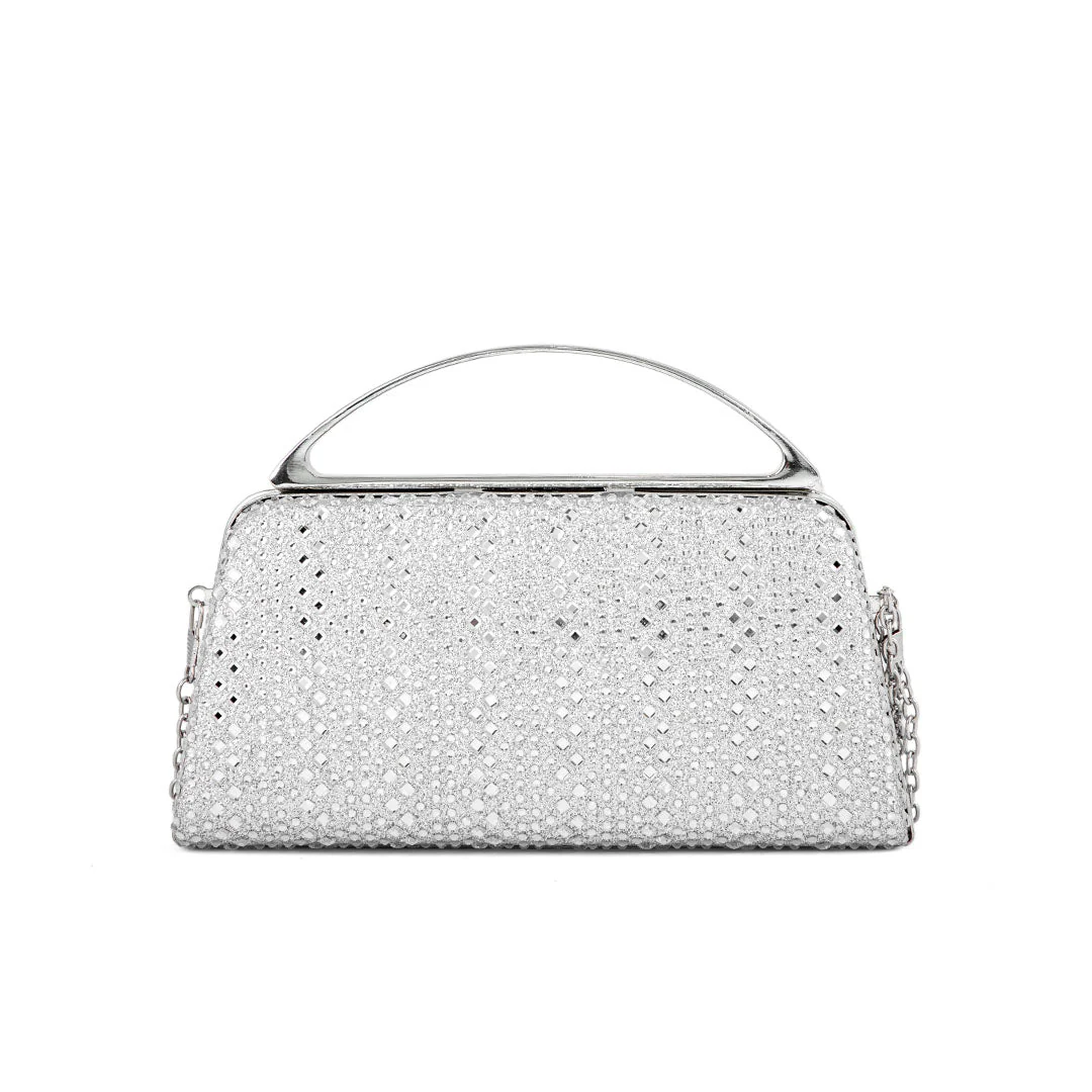 Silver Fancy Clutch P24188 - Image 3