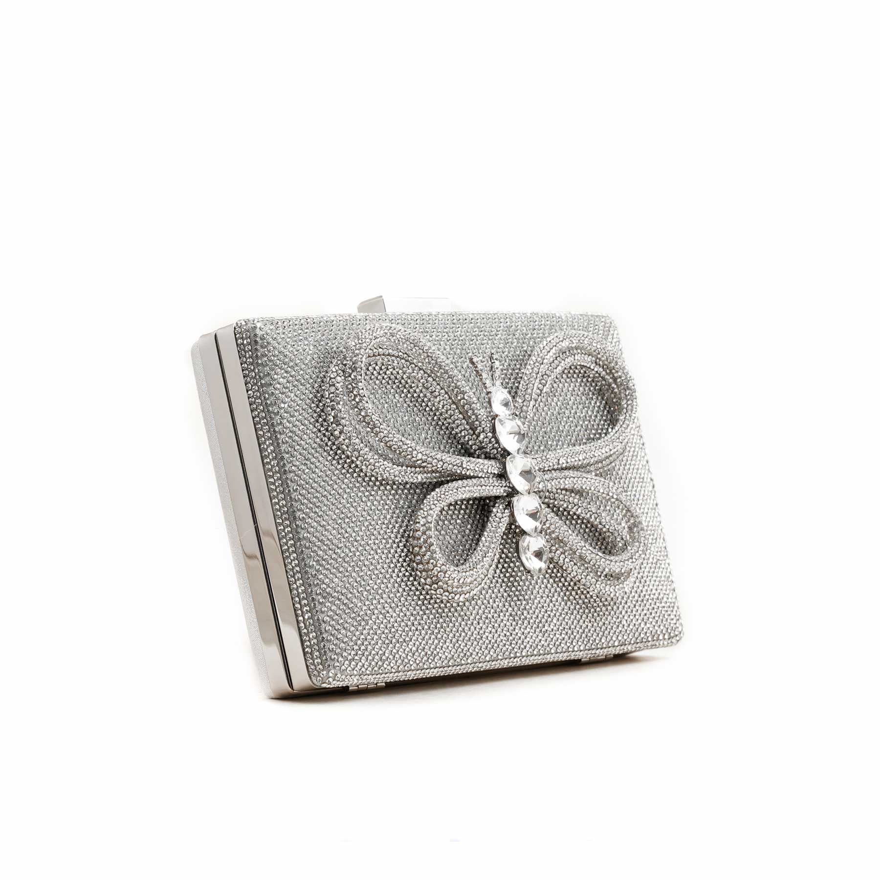 Silver Fancy Clutch P24235 - Image 3