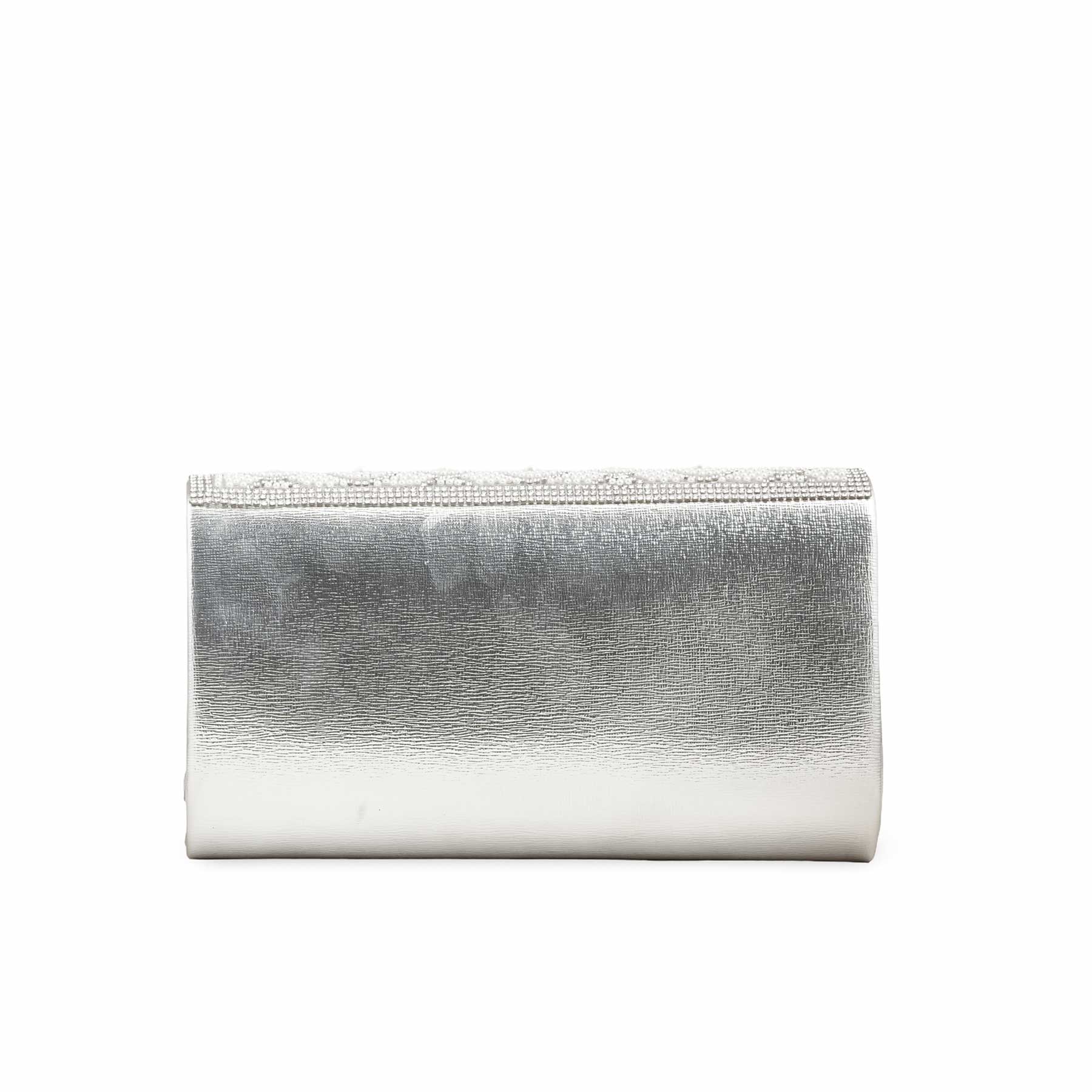 Silver Fancy Clutch p24242 - Image 4