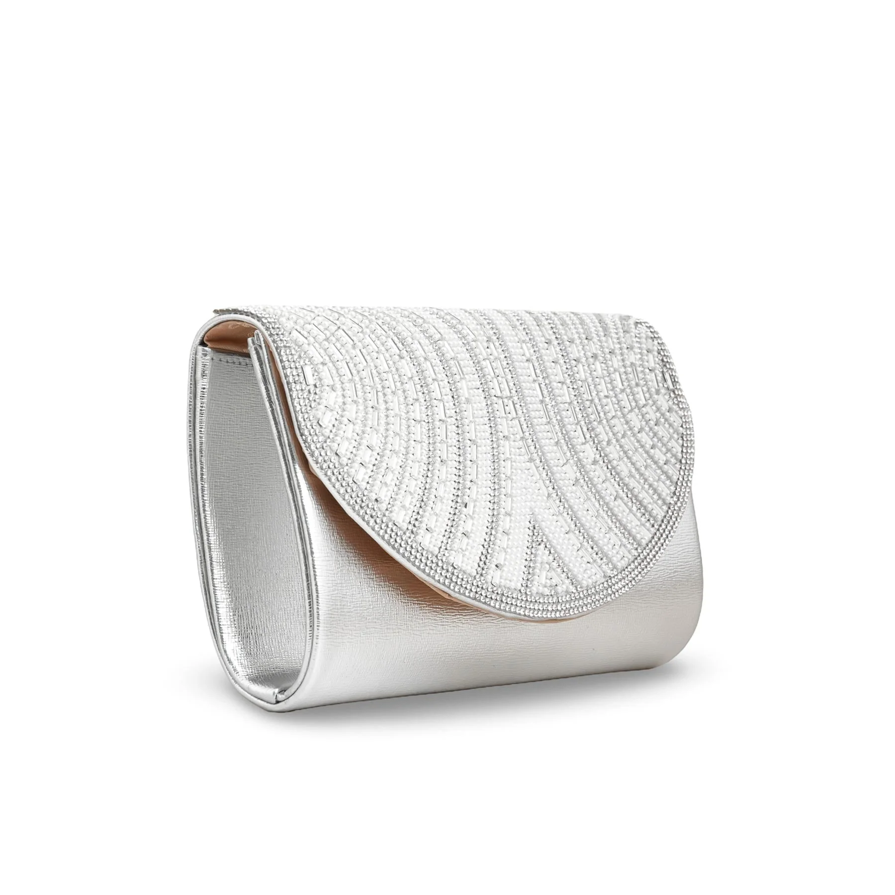 Silver Fancy Clutch p24243 - Image 3