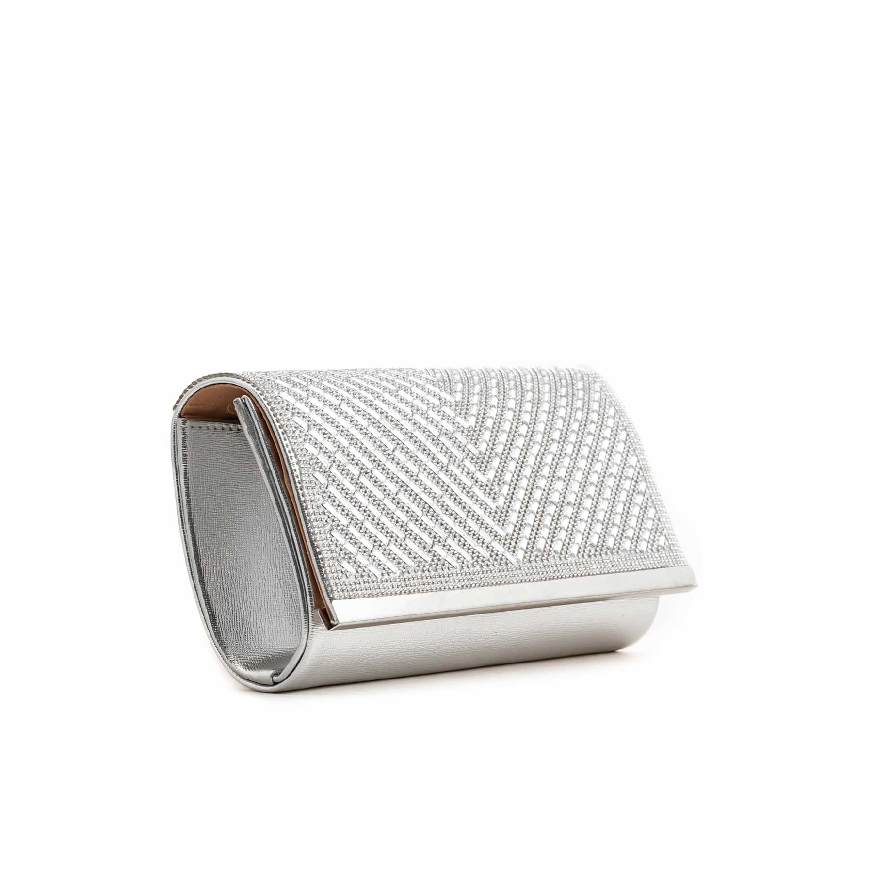 Silver Fancy Clutch P24244 - Image 3