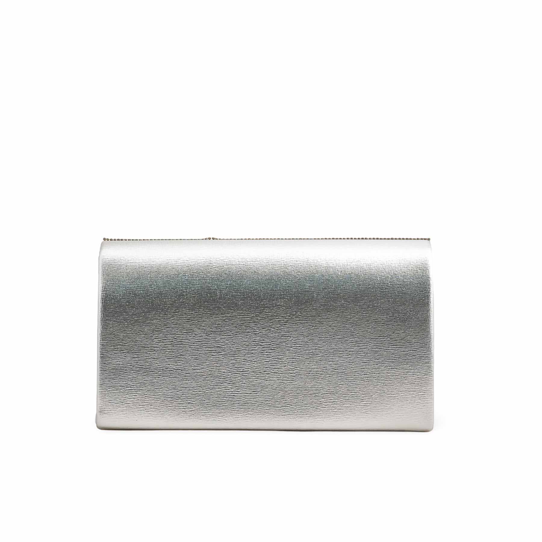 Silver Fancy Clutch P24246 - Image 4