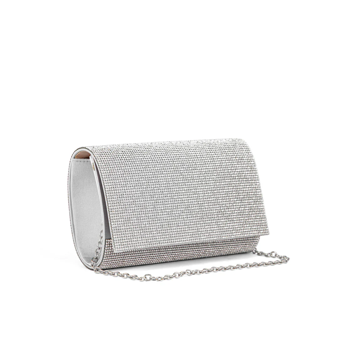 Silver Fancy Clutch P24327 - Image 2