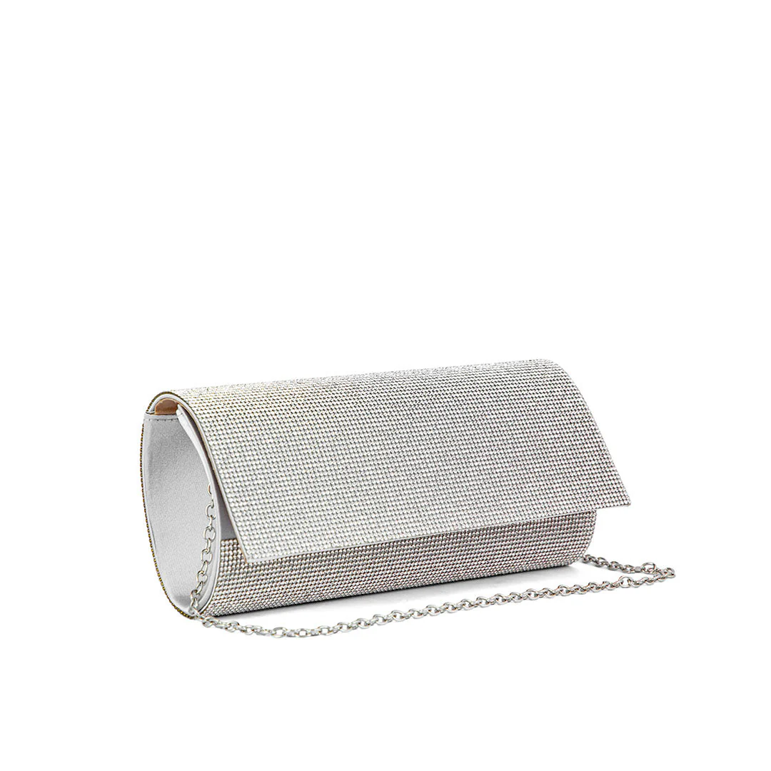 Silver Fancy Clutch P24328 - Image 2