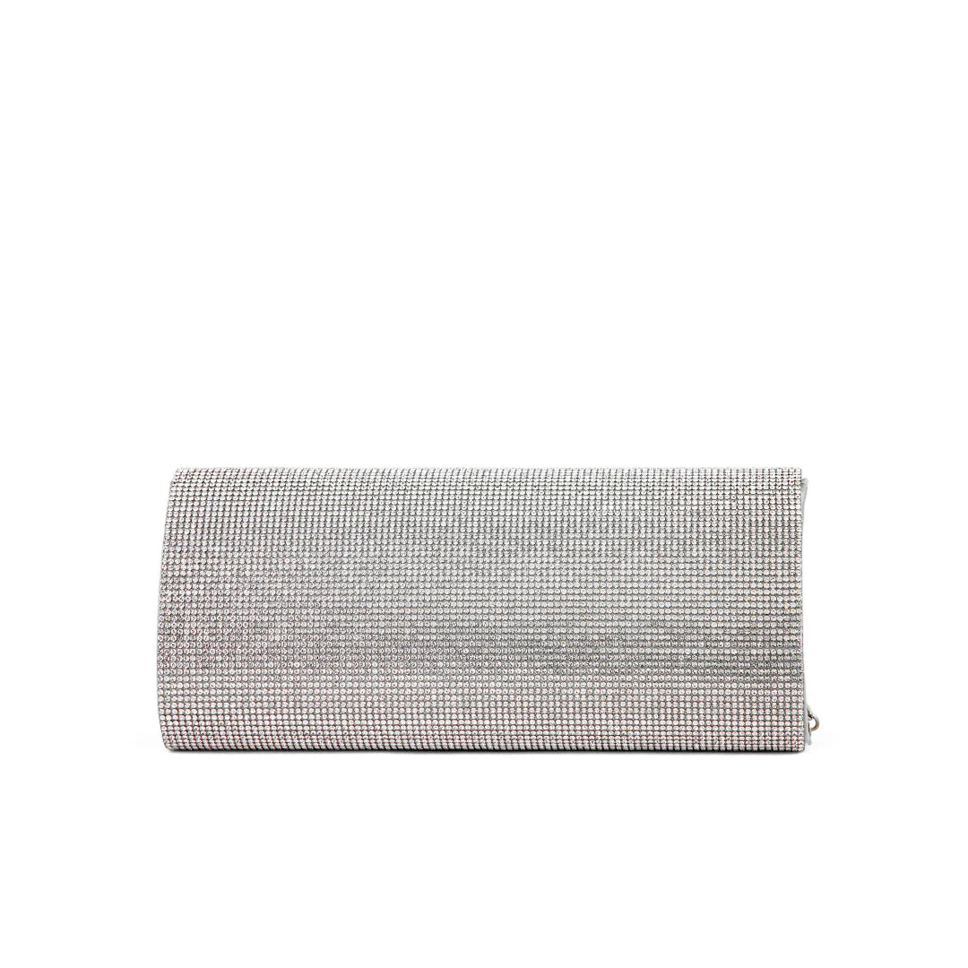 Silver Fancy Clutch P24328 - Image 3