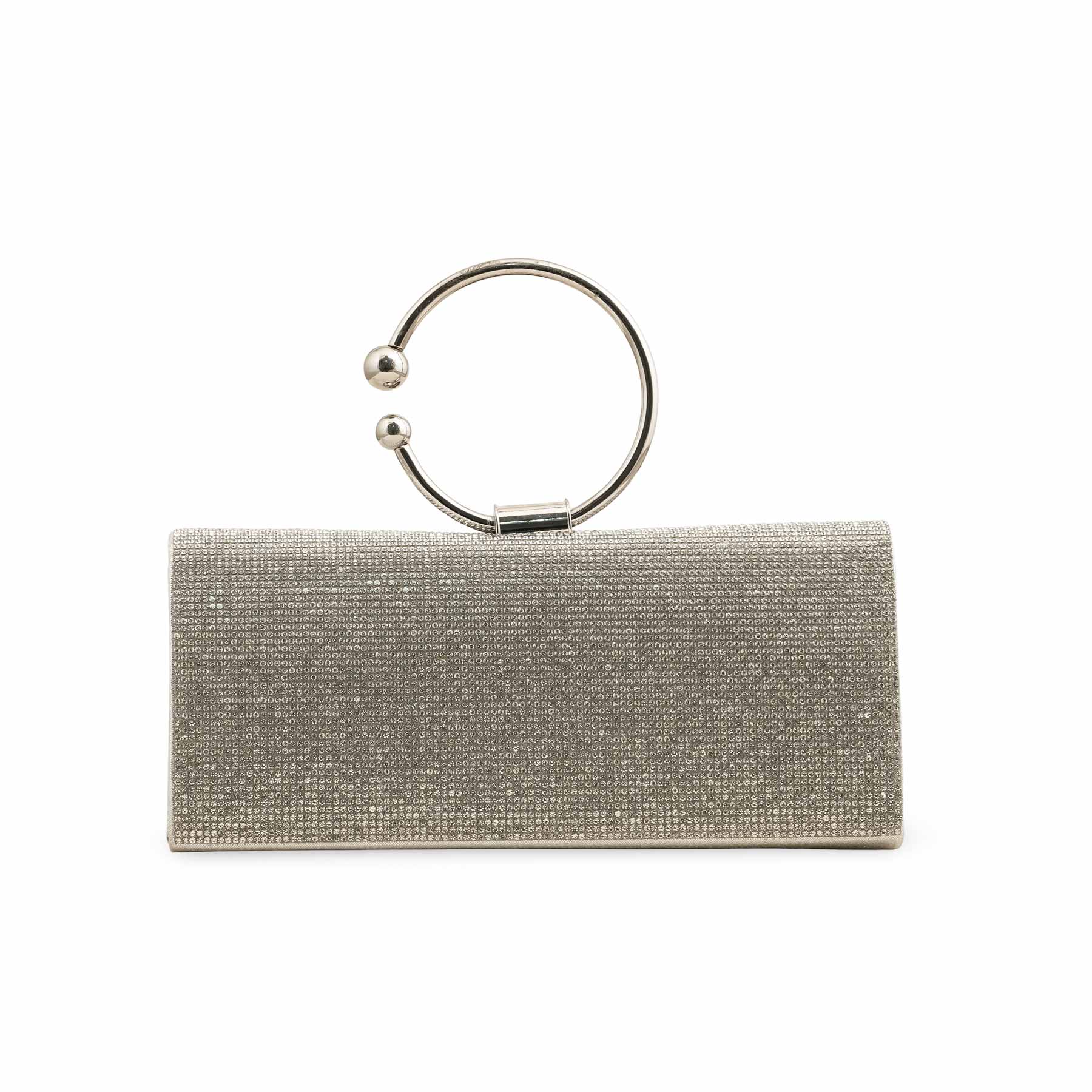 Silver Fancy Clutch P24329 - Image 2