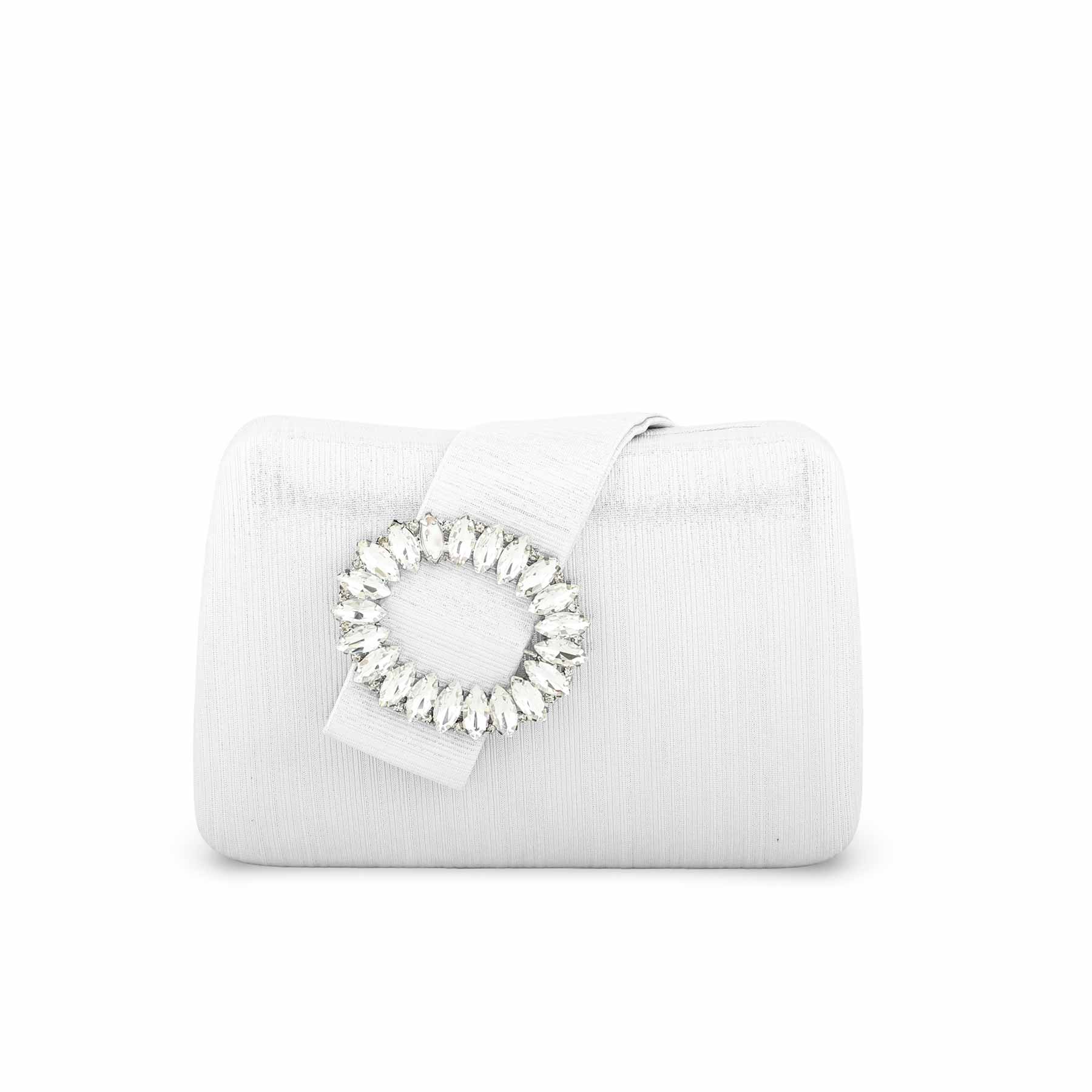 Silver Fancy Clutch P24390 - Image 2