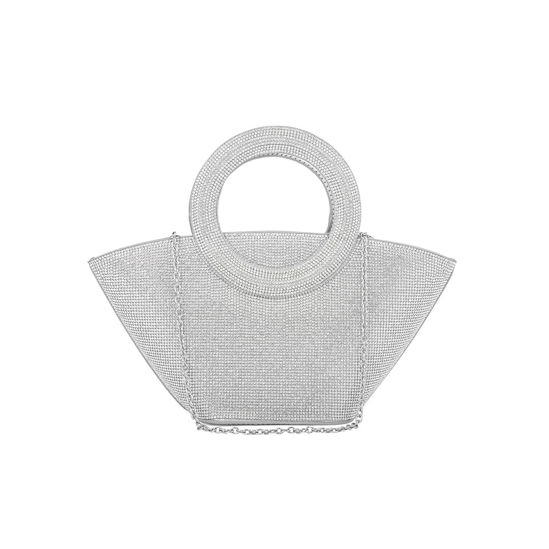 Silver Fancy Hand Bag P24324 - Image 2
