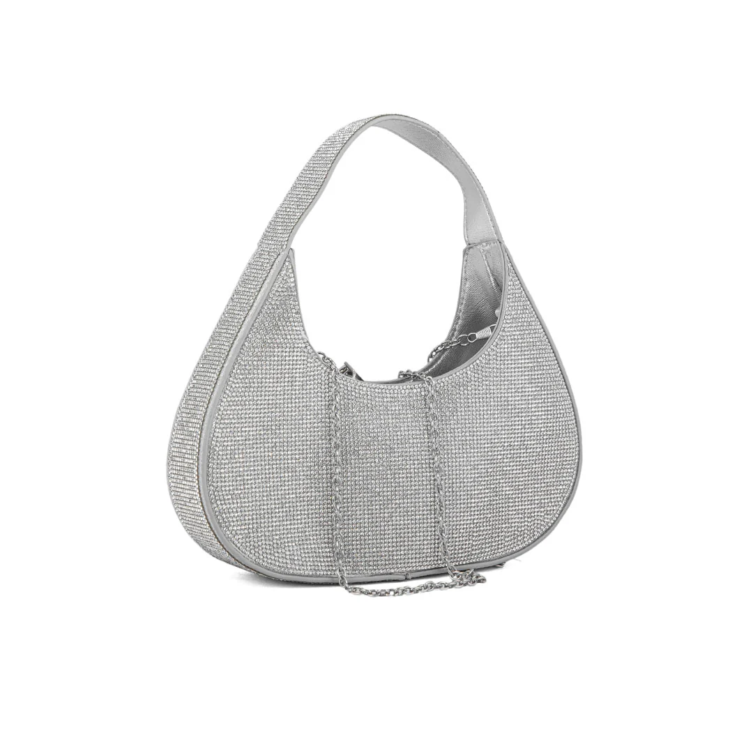 Silver Fancy Hand Bag P24325 - Image 2