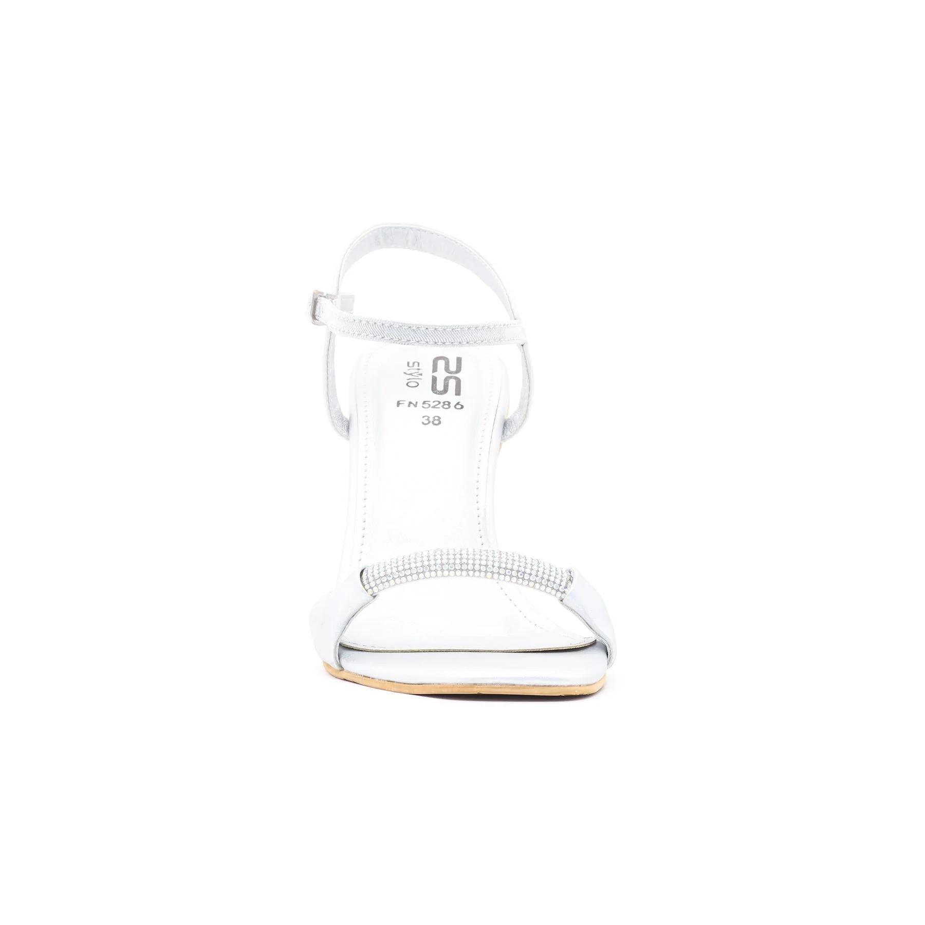 Silver Fancy Sandal FN5286 - Image 3