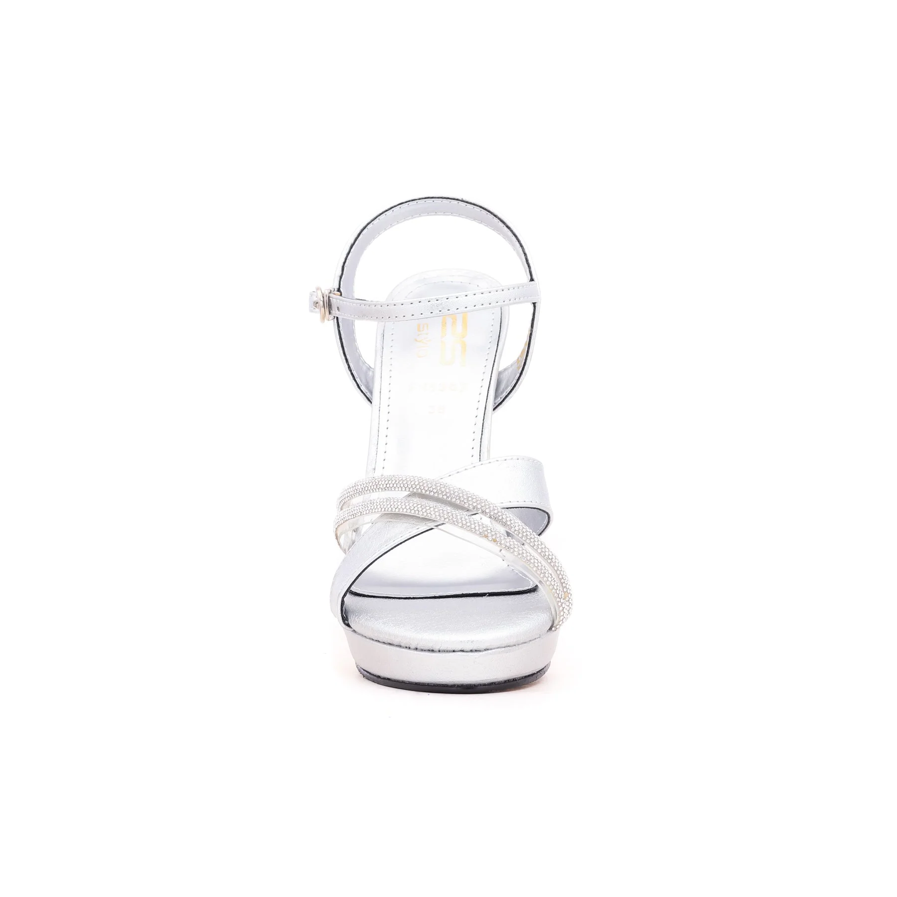 Silver Fancy Sandal FN5367 - Image 3