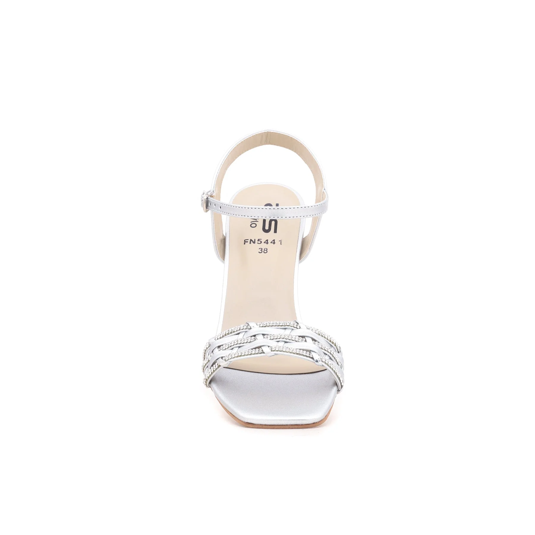Silver Fancy Sandal FN5441 - Image 3