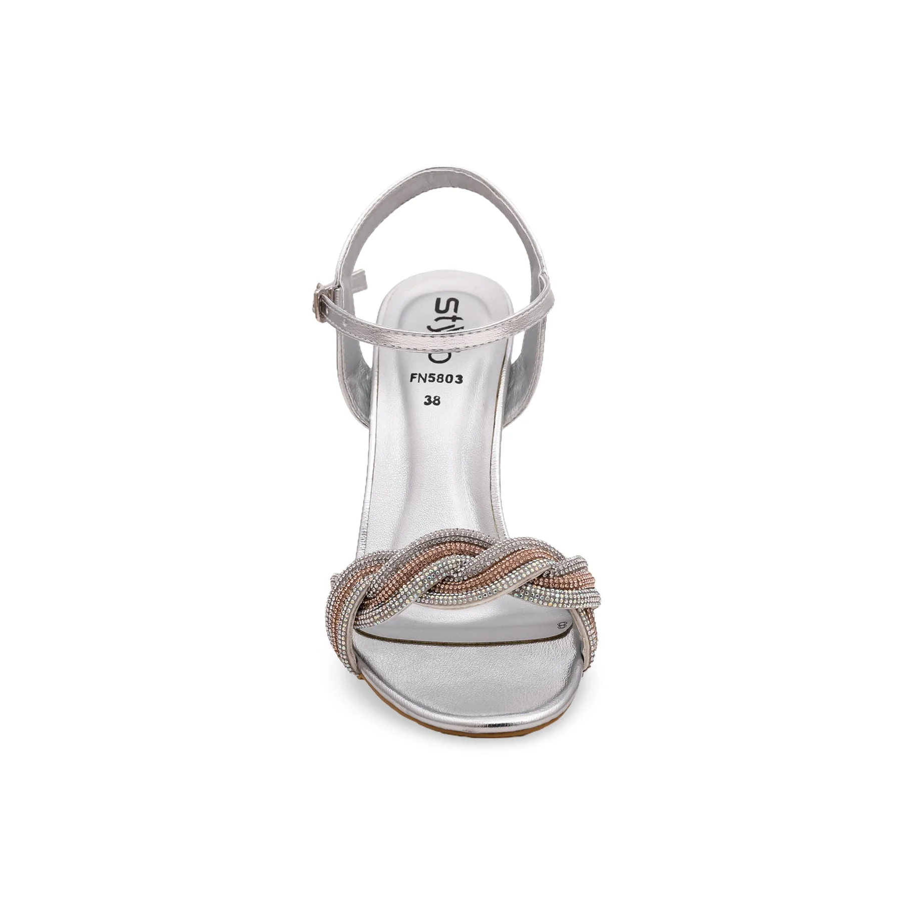 Silver Fancy Sandal FN5803 - Image 4