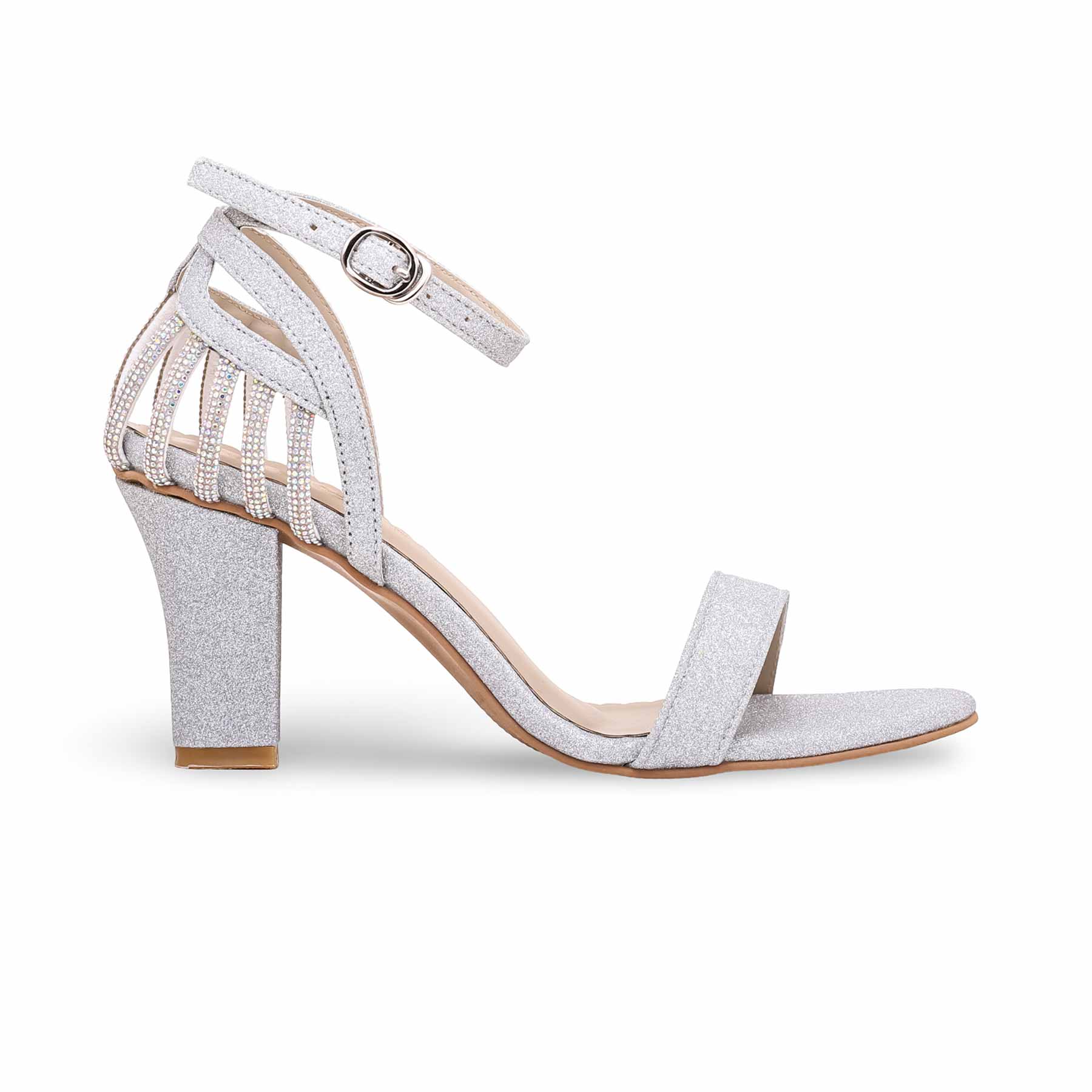 Silver Fancy Sandal FN5816 - Image 2