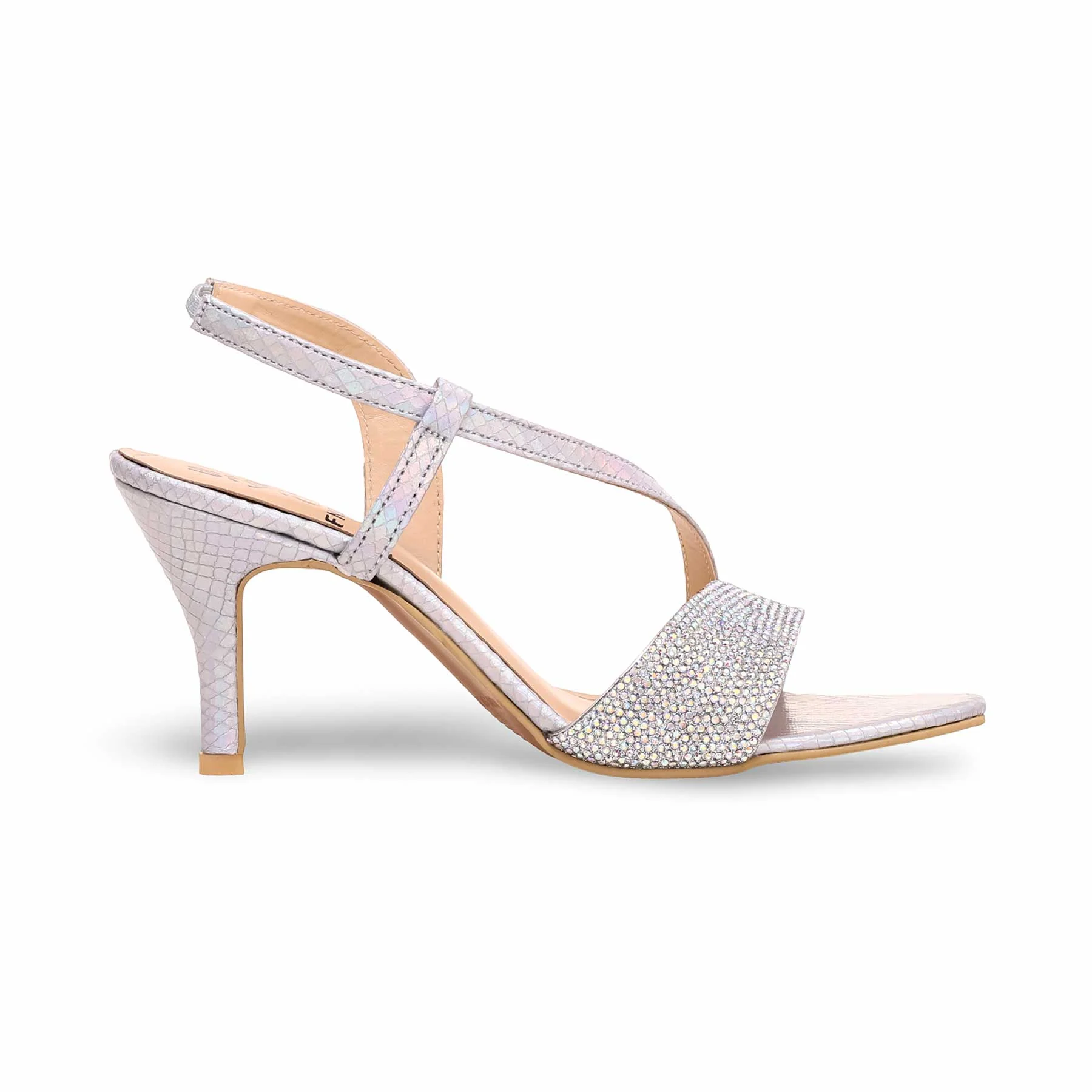 Silver Fancy Sandal FN5893 - Image 2