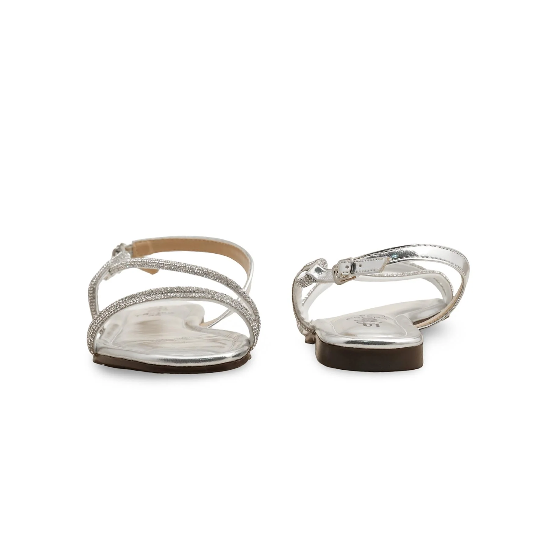 Silver Fancy Sandal FN6162 - Image 4