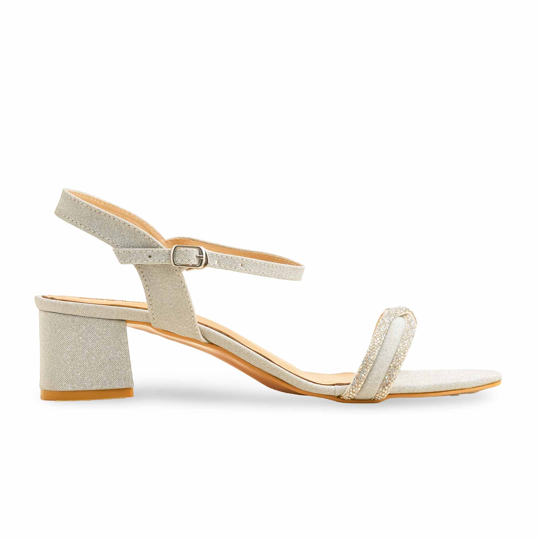 Silver Fancy Sandal LFN416 - Image 2
