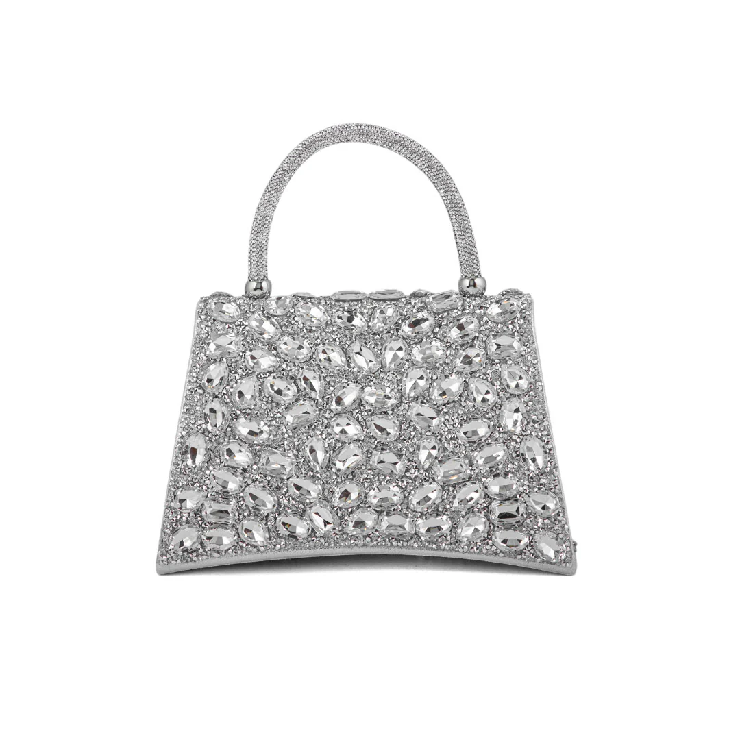 Silver Fancy Shoulder Bag For Women P24330 - Image 3