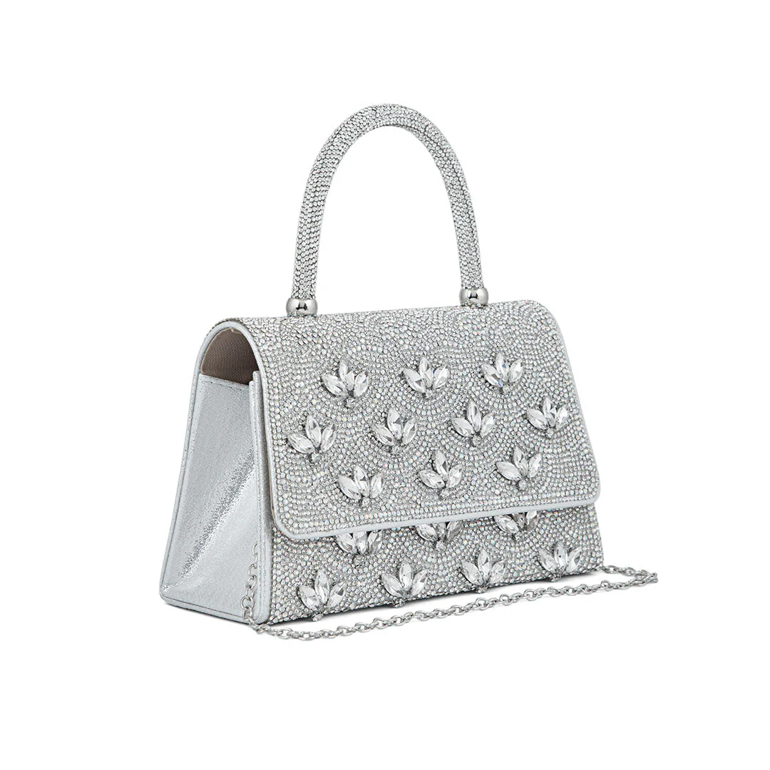 Silver Fancy Shoulder Bag P24334 - Image 3