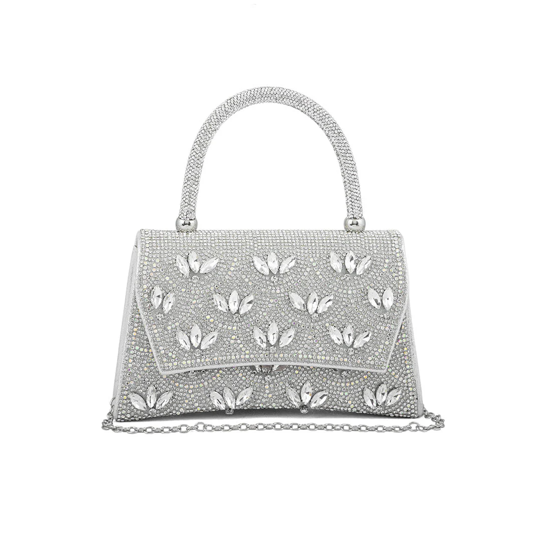 Silver Fancy Shoulder Bag P24335 - Image 2