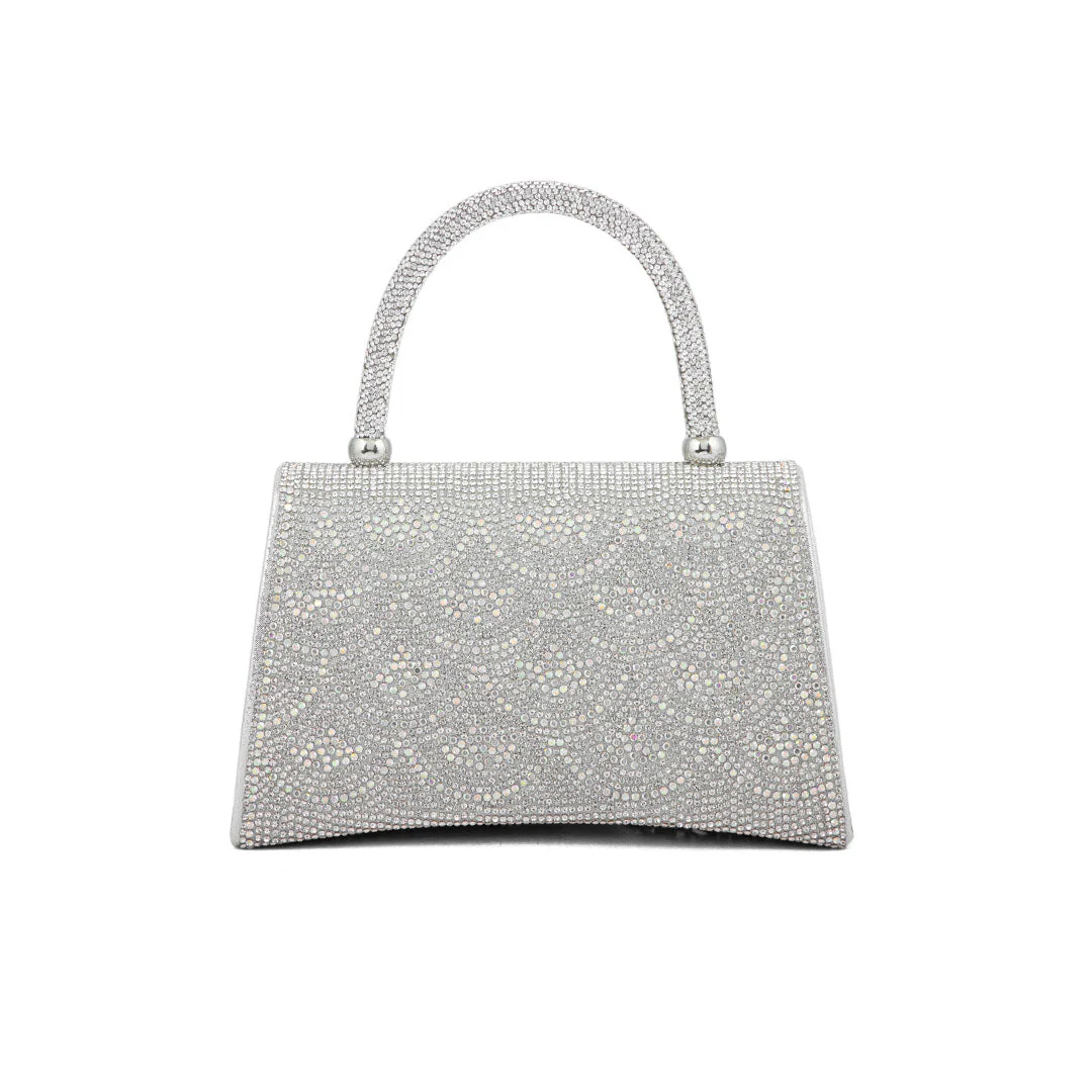 Silver Fancy Shoulder Bag P24335 - Image 4