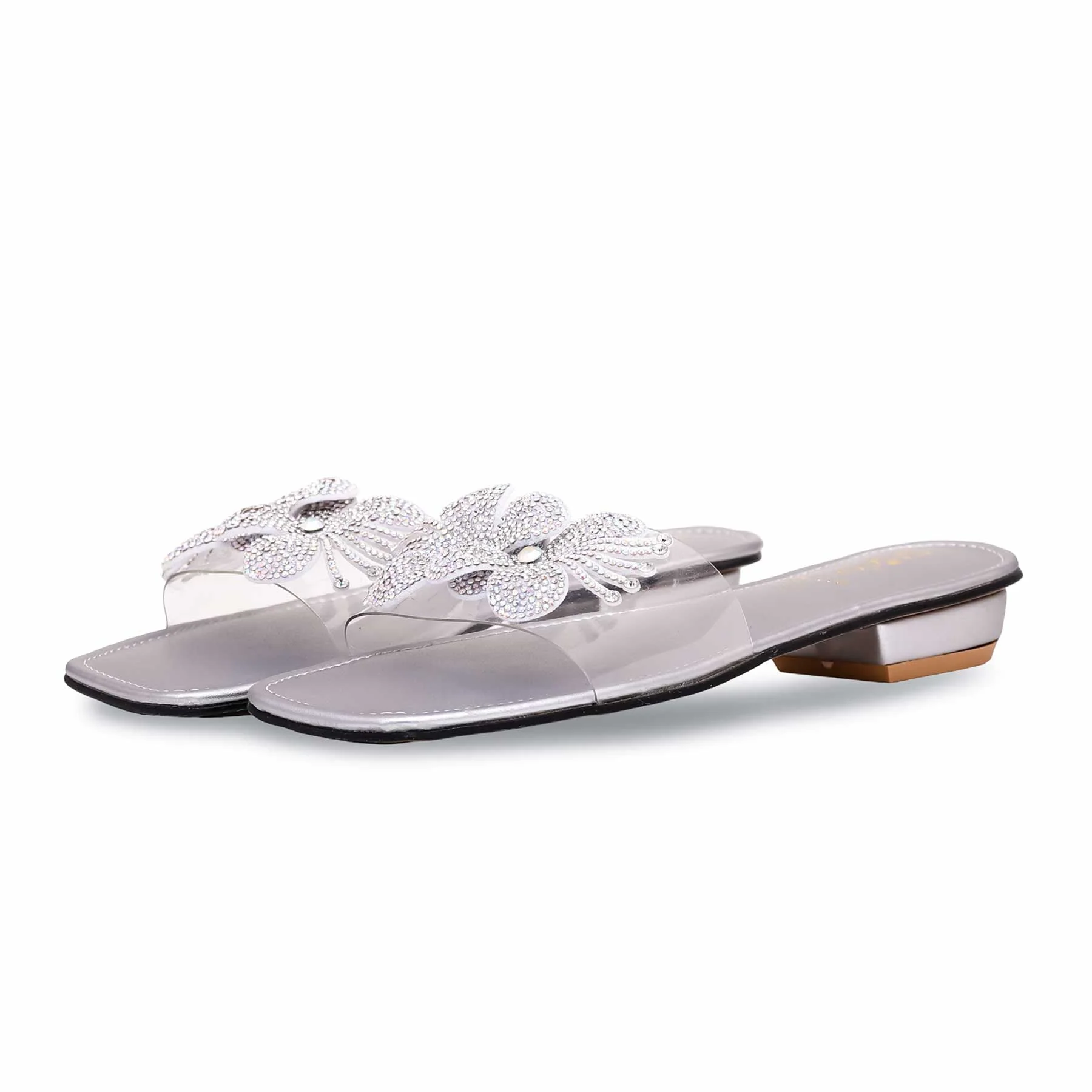 Silver Fancy Slipper FN7778 - Image 2