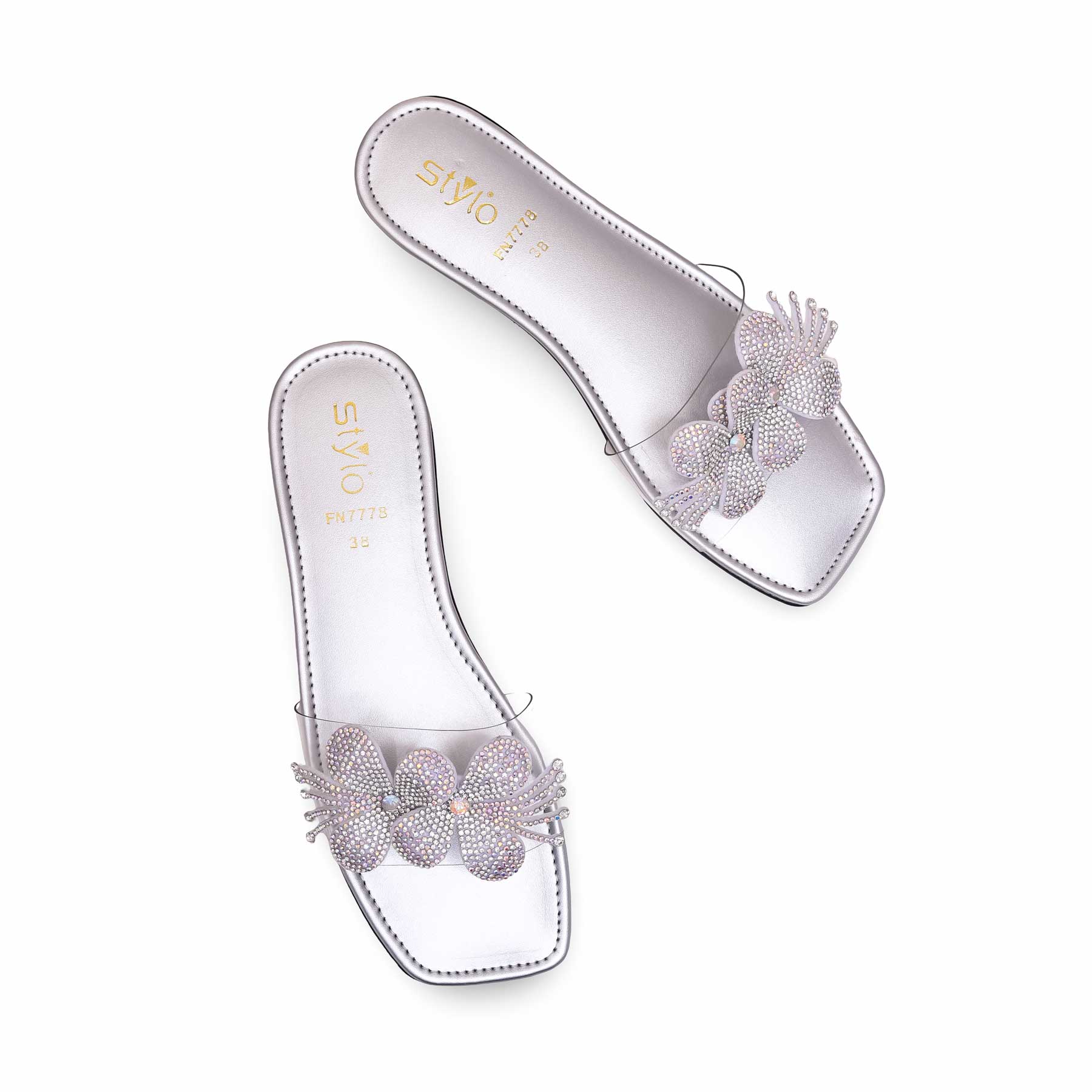 Silver Fancy Slipper FN7778 - Image 4