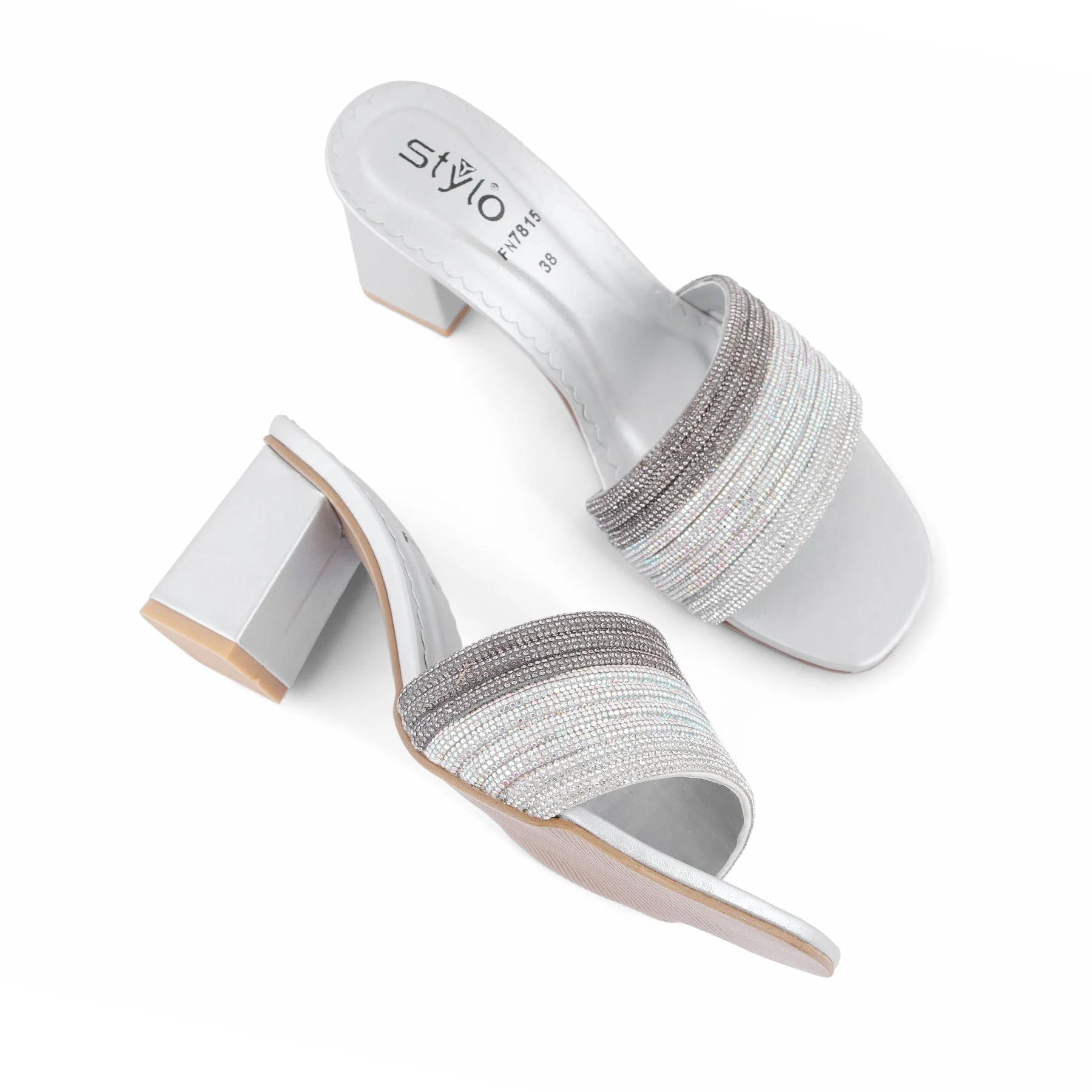 Silver Fancy Slipper FN7815 - Image 5