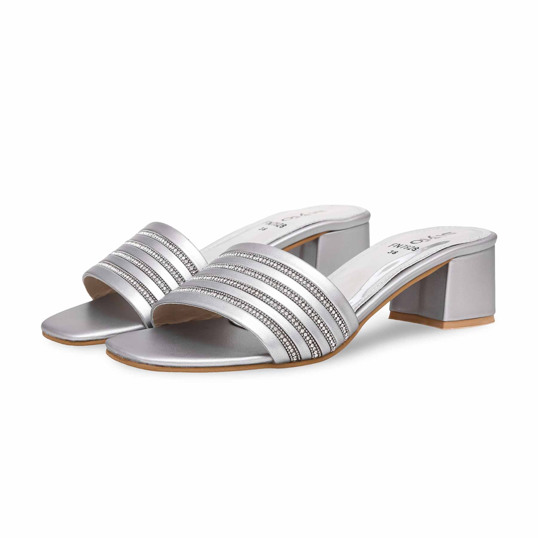 Silver Fancy Slipper FN7828 - Image 2