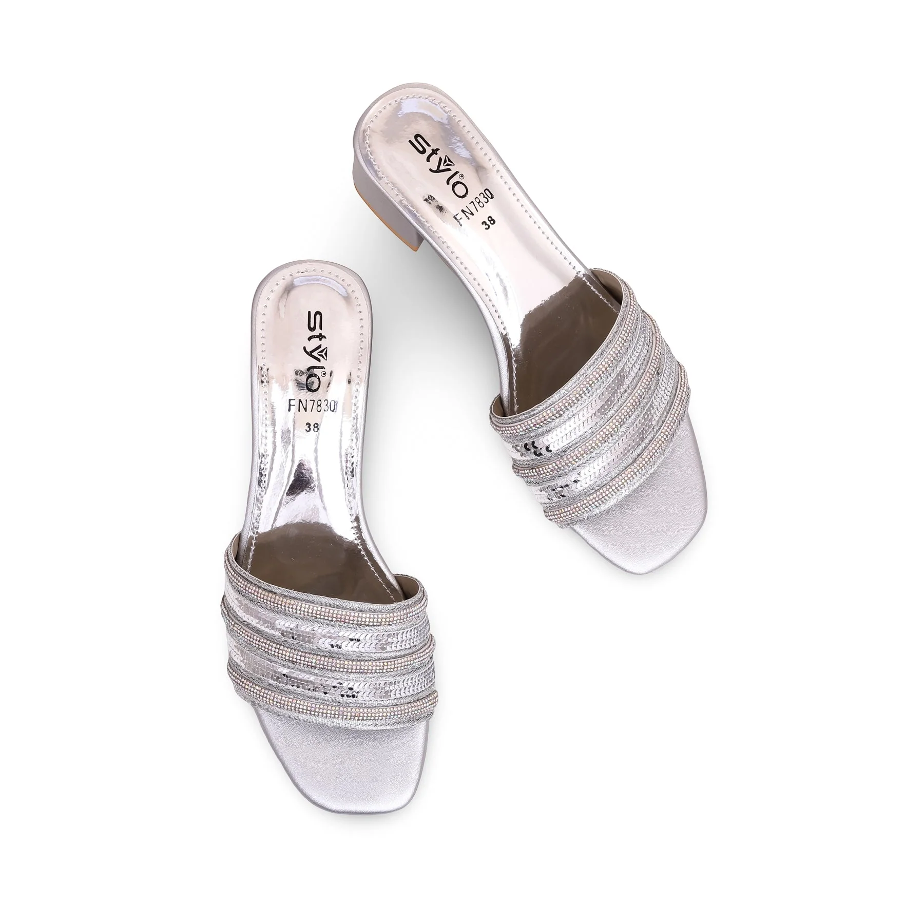 Silver Fancy Slipper FN7830 - Image 5