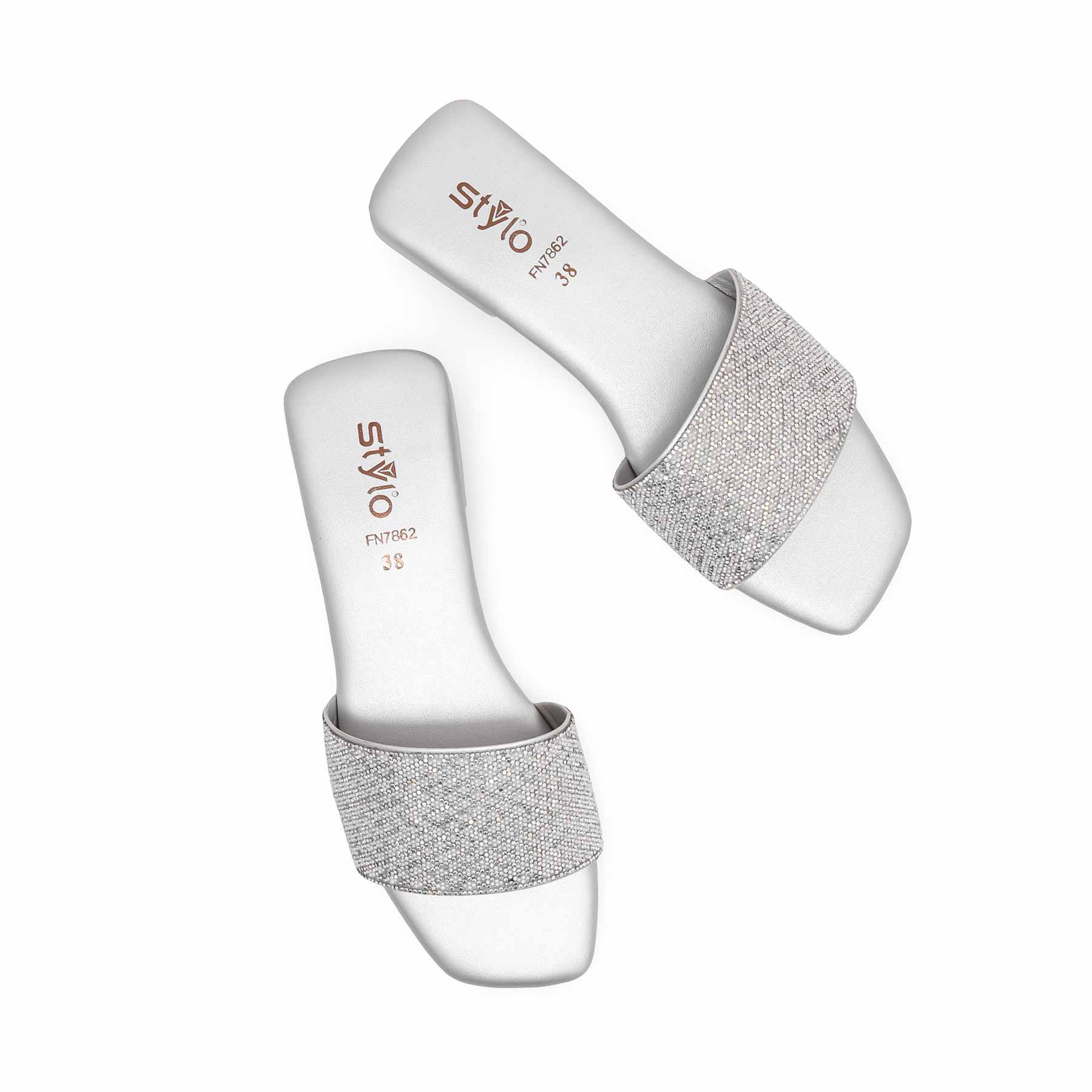 Silver Fancy Slipper FN7862 - Image 4