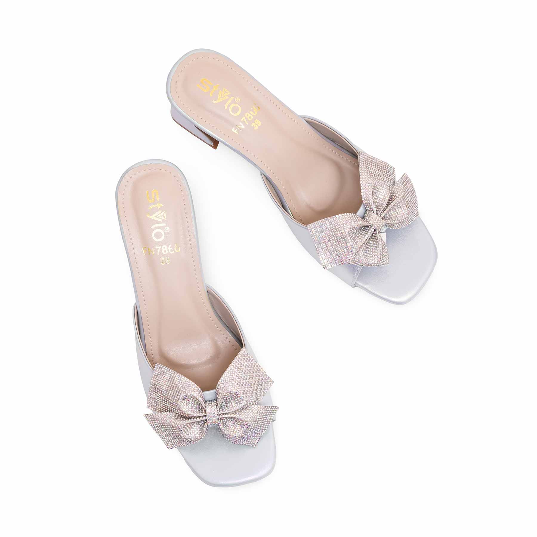 Silver Fancy Slipper FN7866 - Image 4