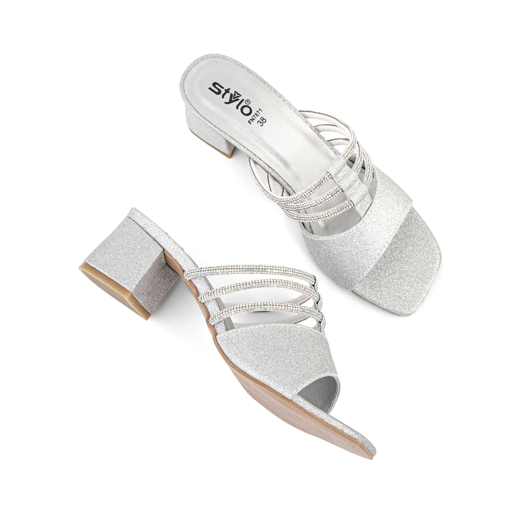 Silver Fancy Slipper FN7871 - Image 4