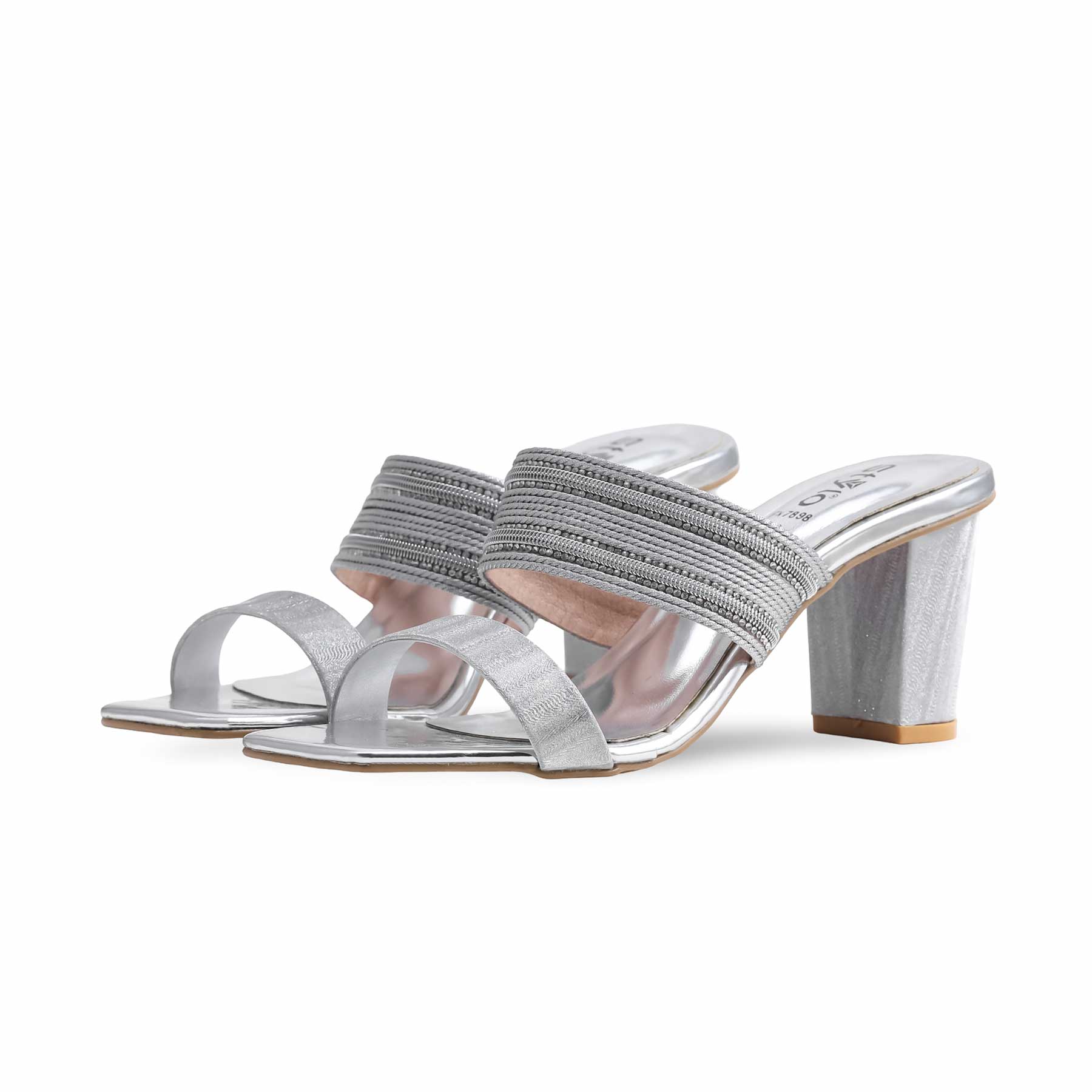 Silver Fancy Slipper FN7898 - Image 3