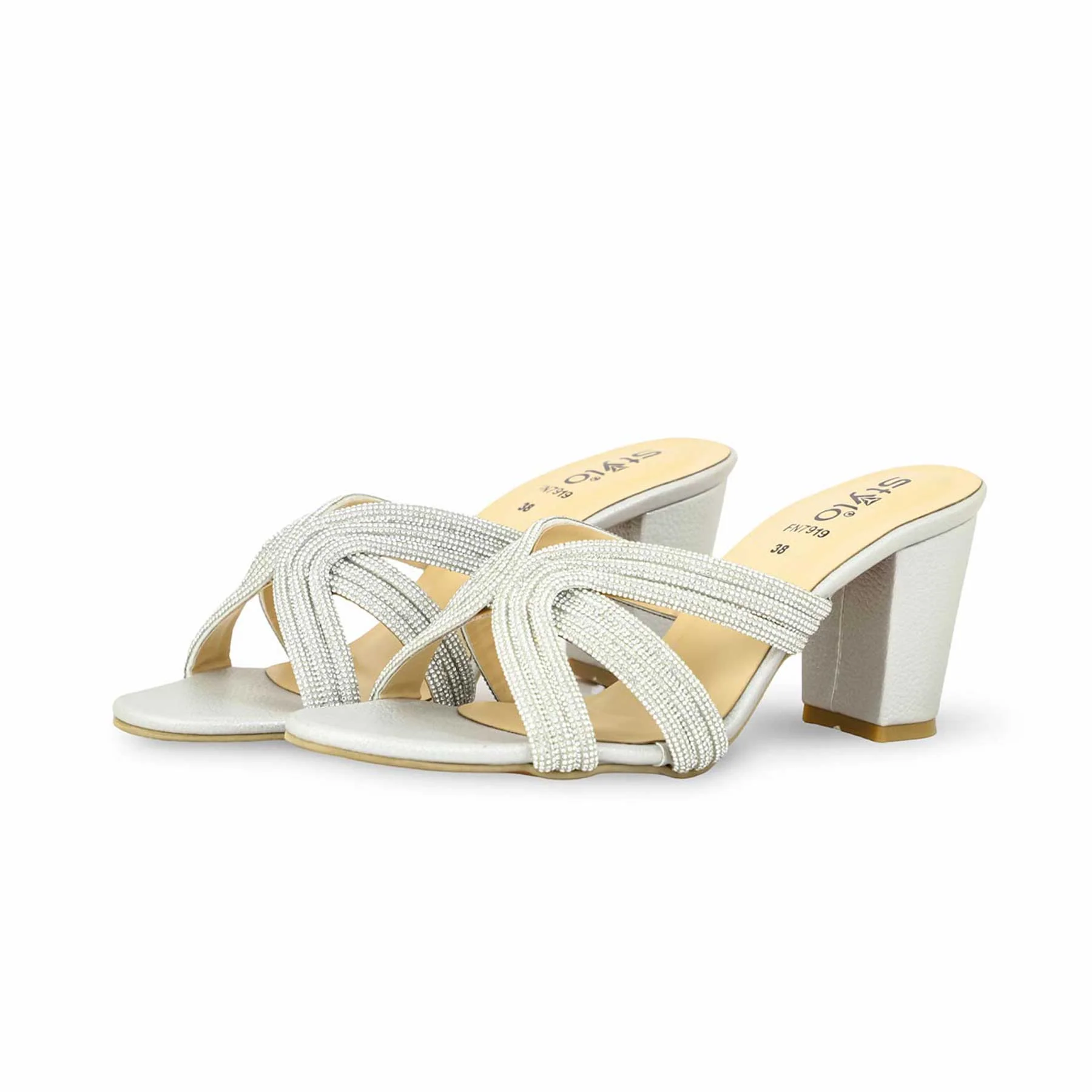 Silver Fancy Slipper FN7919 - Image 3