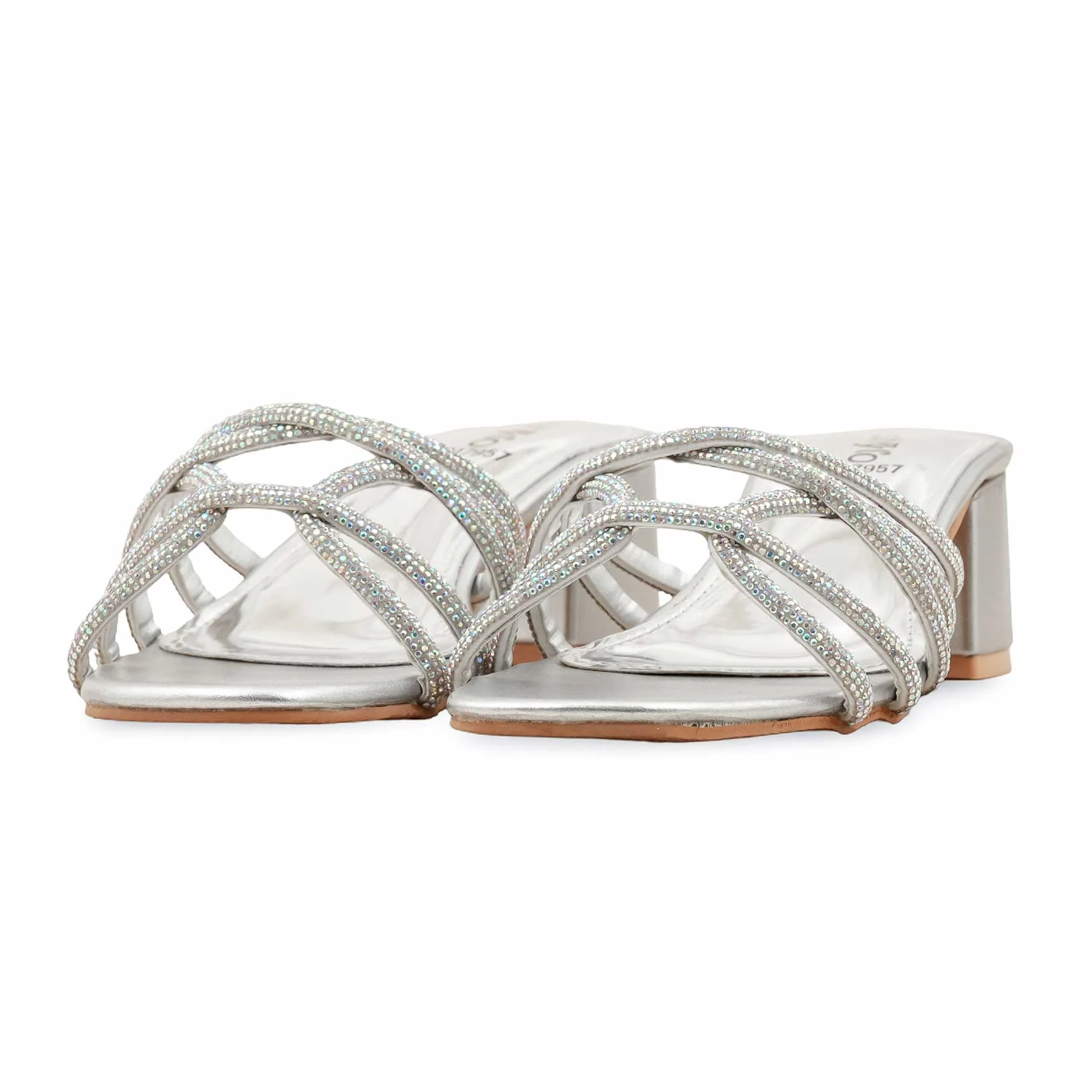 Silver Fancy Slipper FN7957 - Image 3