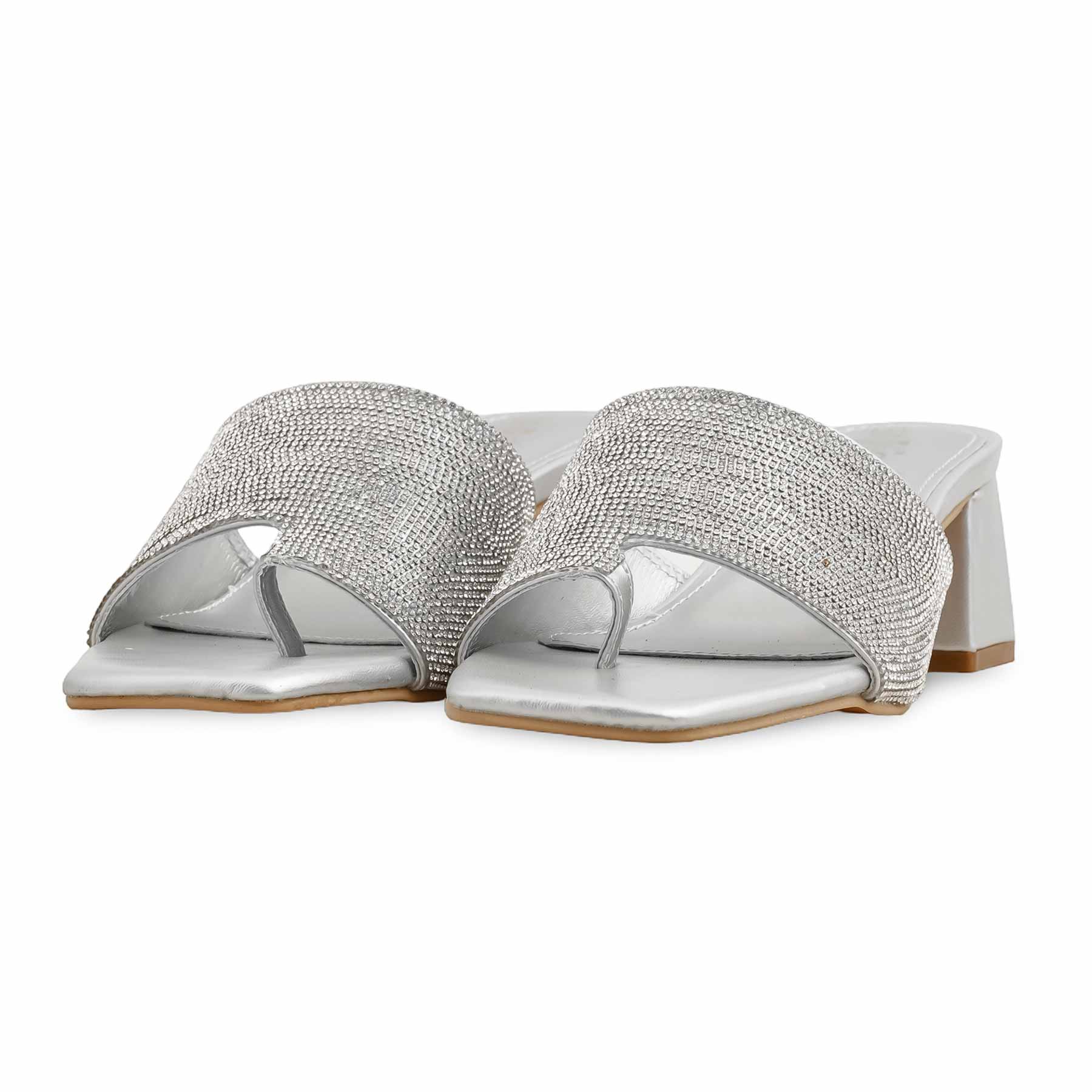 Silver Fancy Slipper FN7967 - Image 3