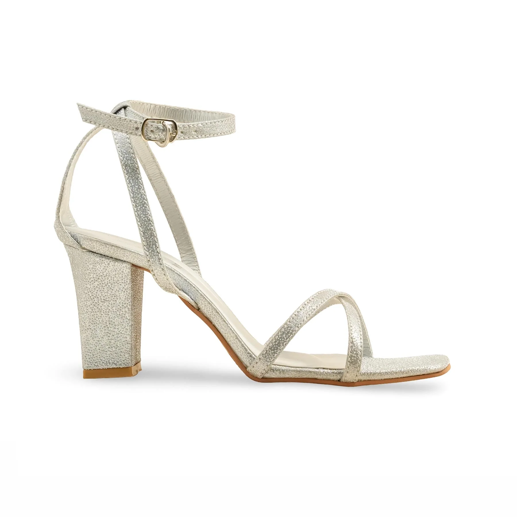 Silver Fancy Women Sandal FN6191 - Image 2