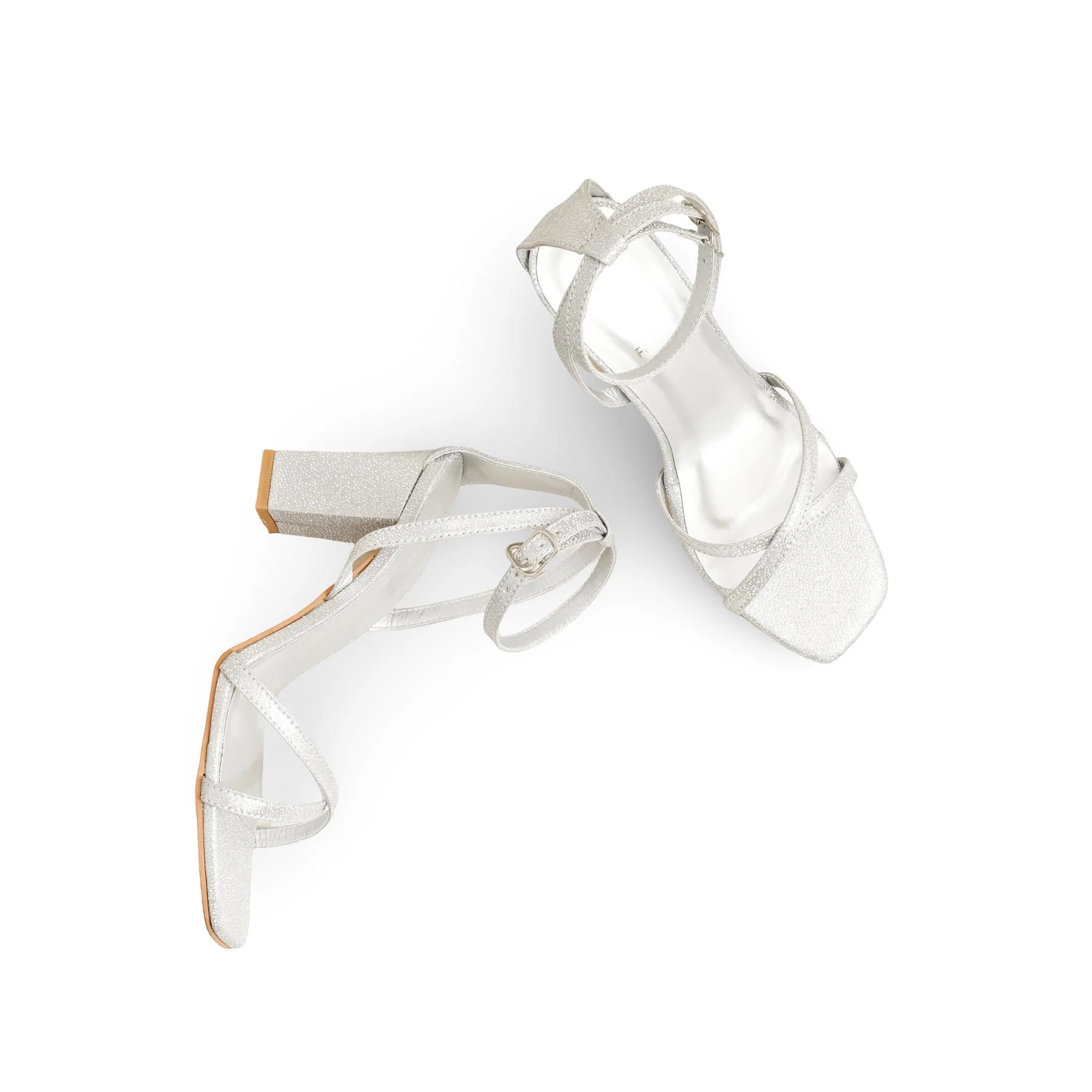 Silver Fancy Women Sandal FN6191 - Image 5