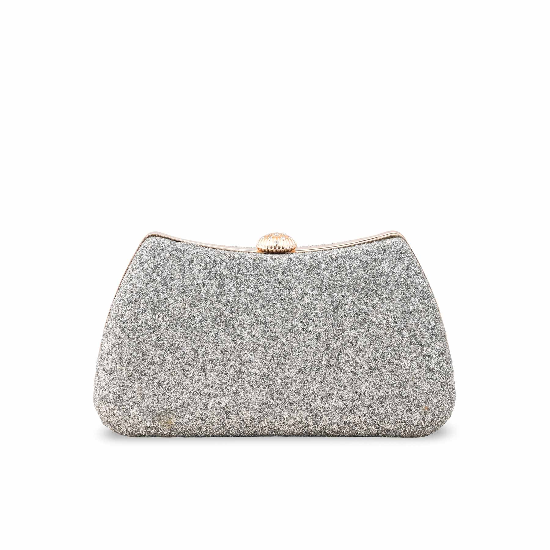 Silver Formal Clutch For Ladies P15705 - Image 2