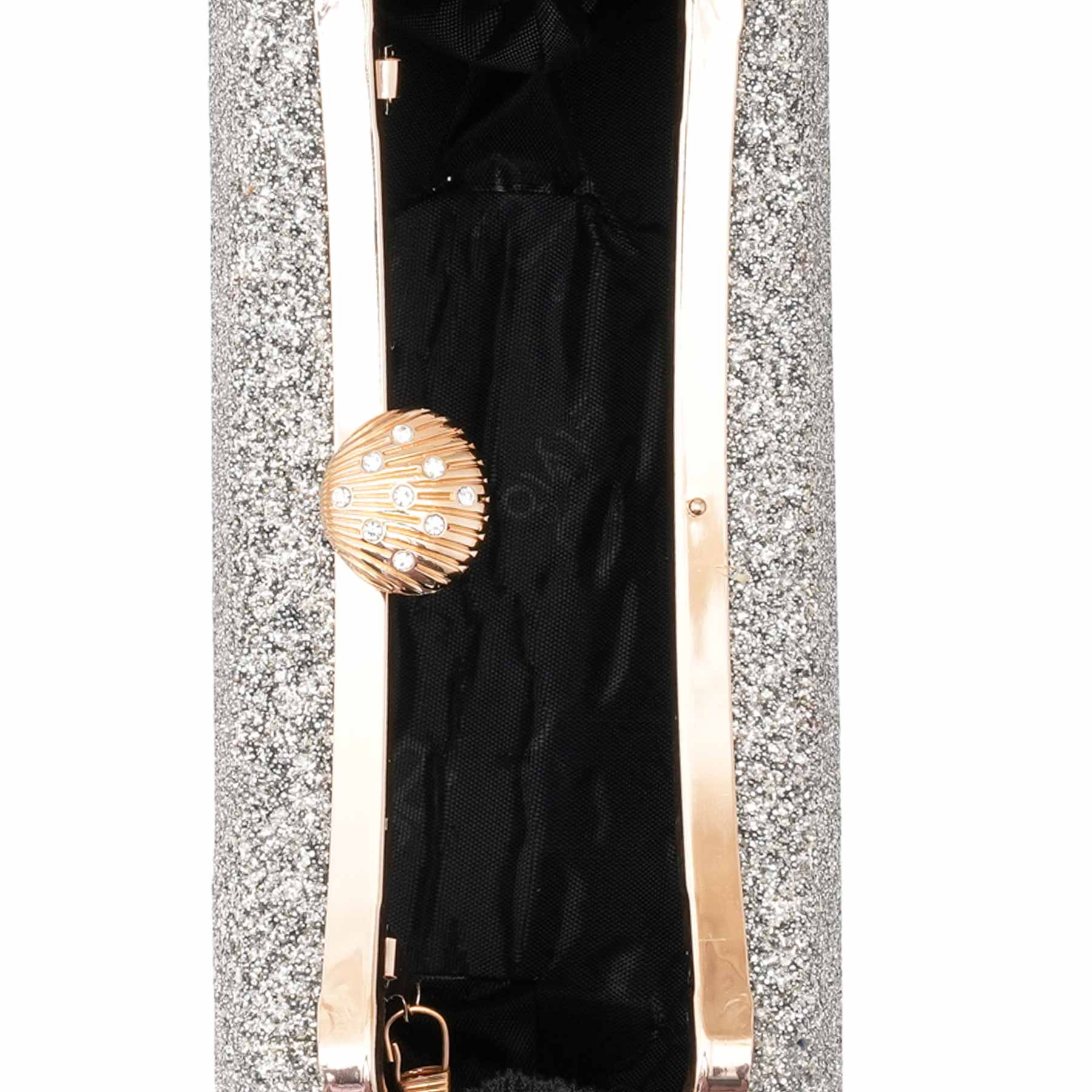 Silver Formal Clutch For Ladies P15705 - Image 5
