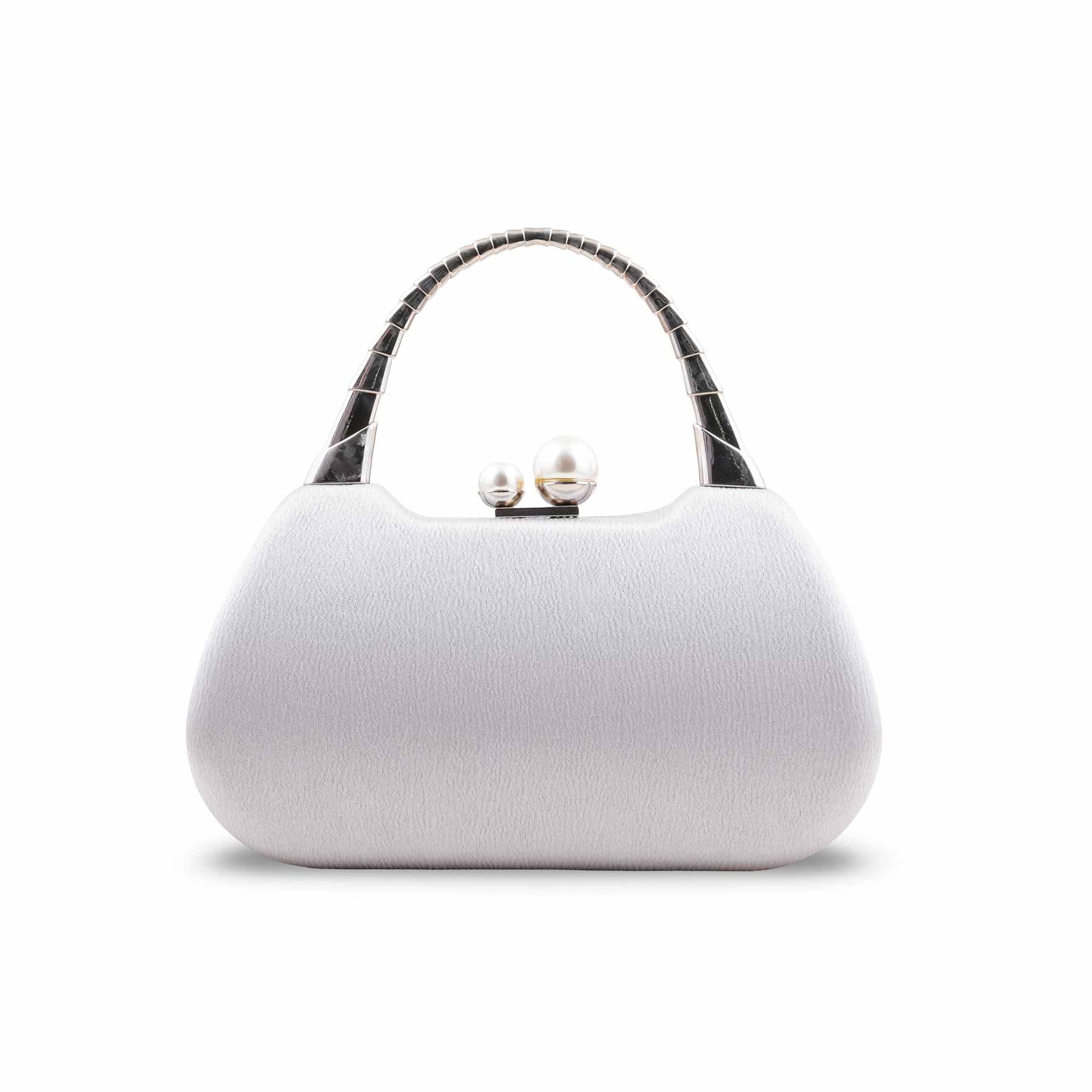 Silver Formal Clutch For Ladies P24405 - Image 2