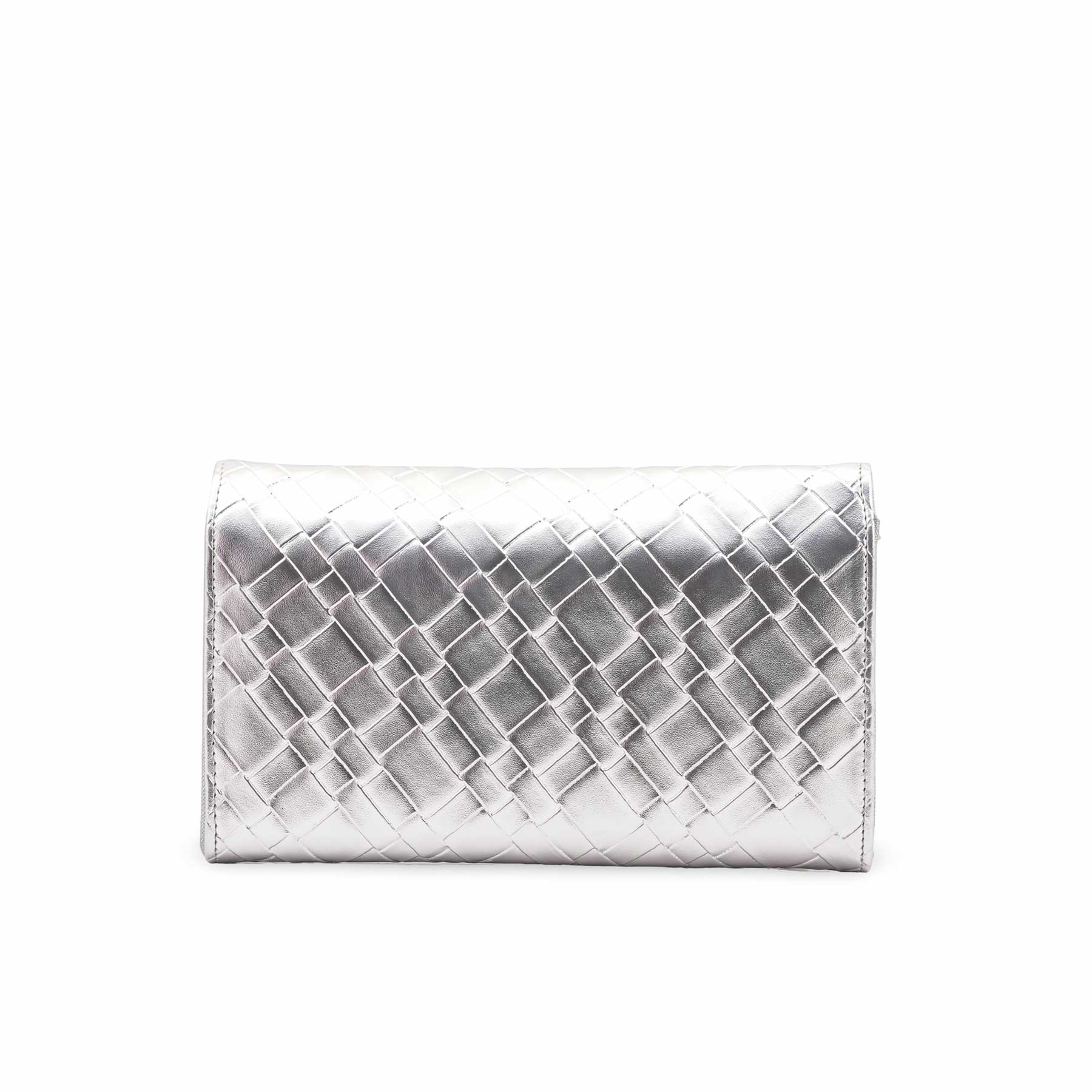 Silver Formal Clutch For Ladies P24423 - Image 4