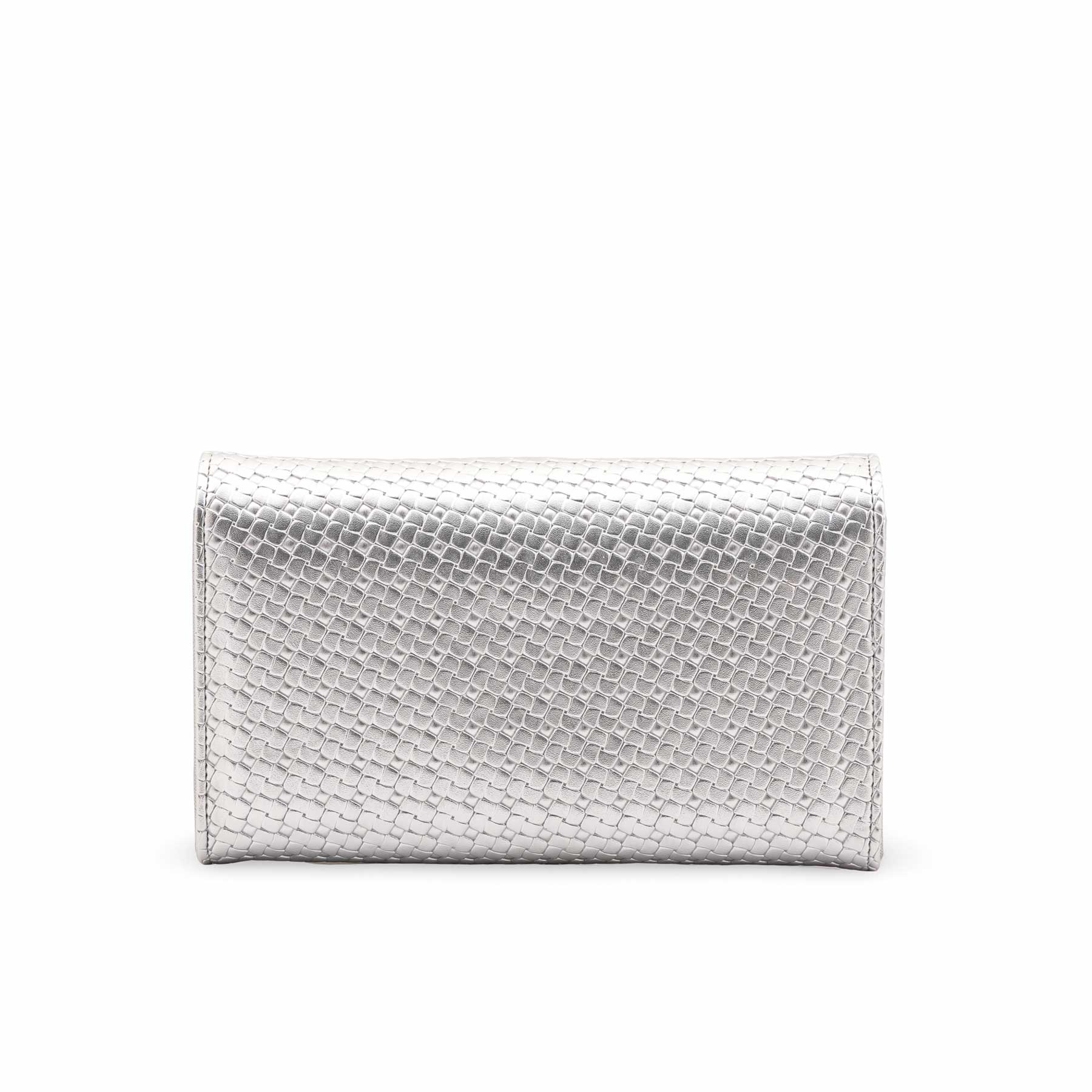 Silver Formal Clutch For Ladies P24424 - Image 4
