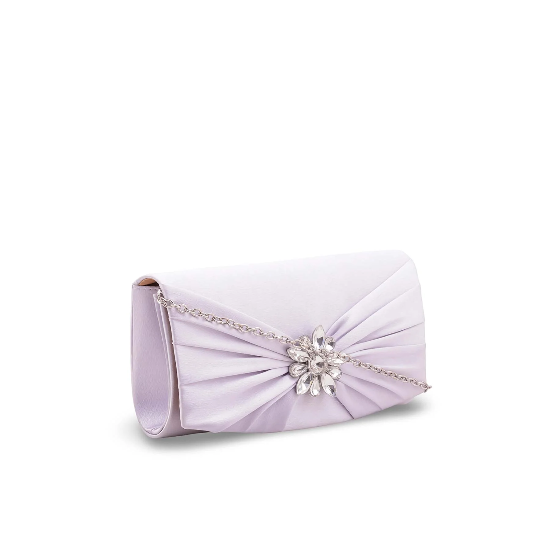 Silver Formal Clutch For Women P24455 - Image 3