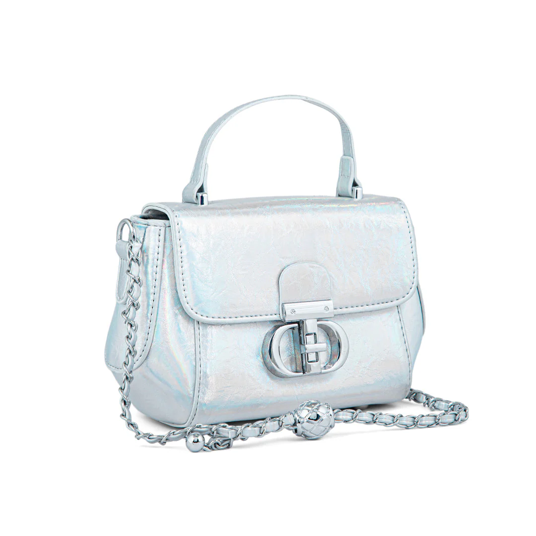 Silver Formal Clutch P24112 - Image 3